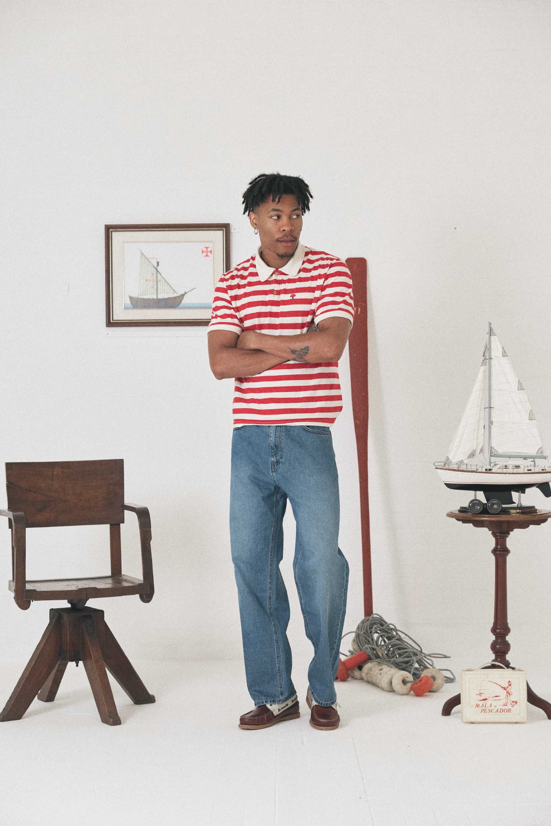 Sailor Polo with Red stripes - Coup D'État Portugal