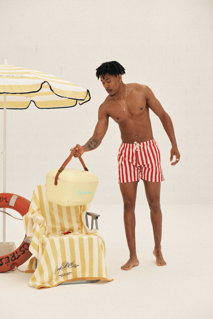 Sailor shorts in Red Stripes - Swimwear - Coup D'État Portugal