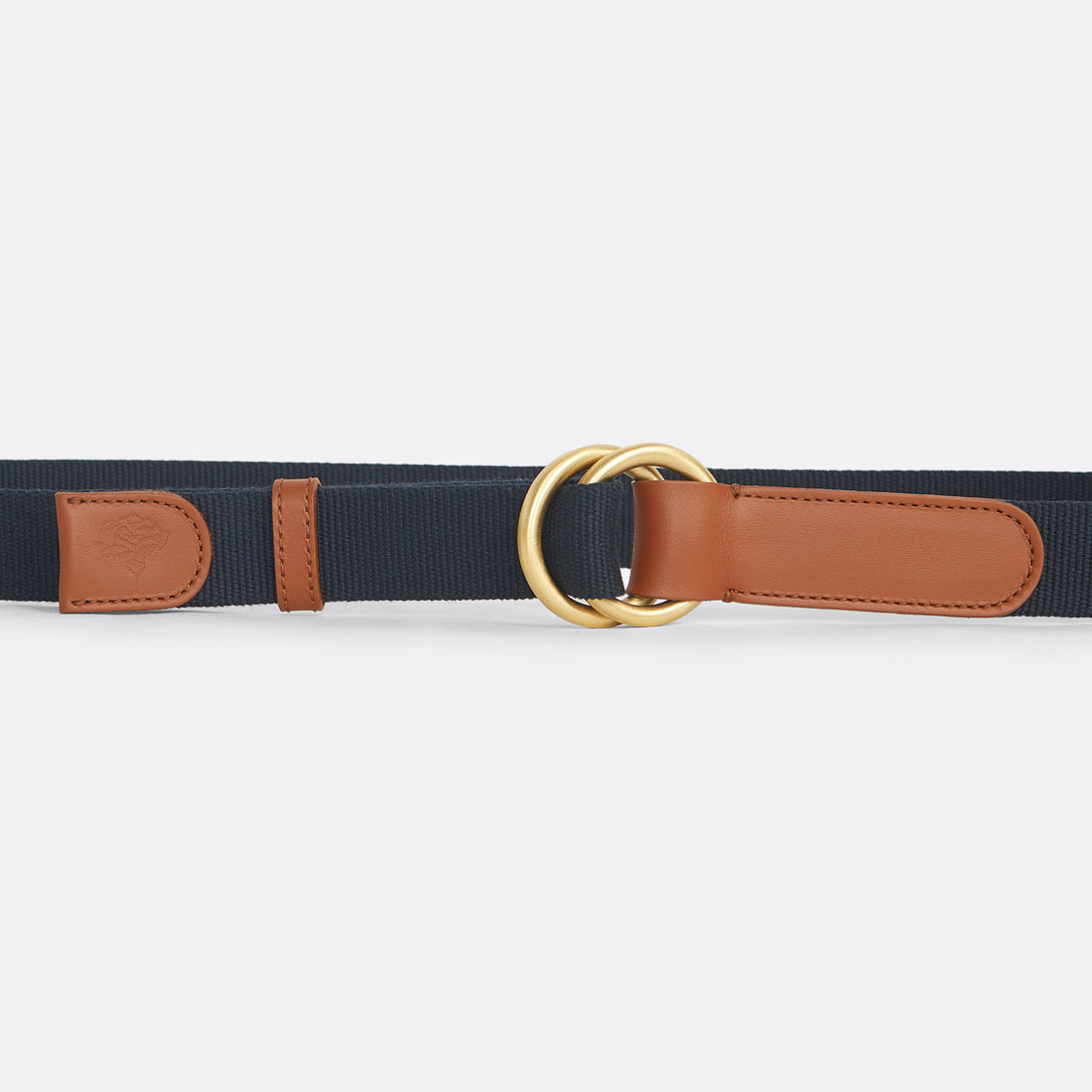 Blue Canvas D-Ring Belt