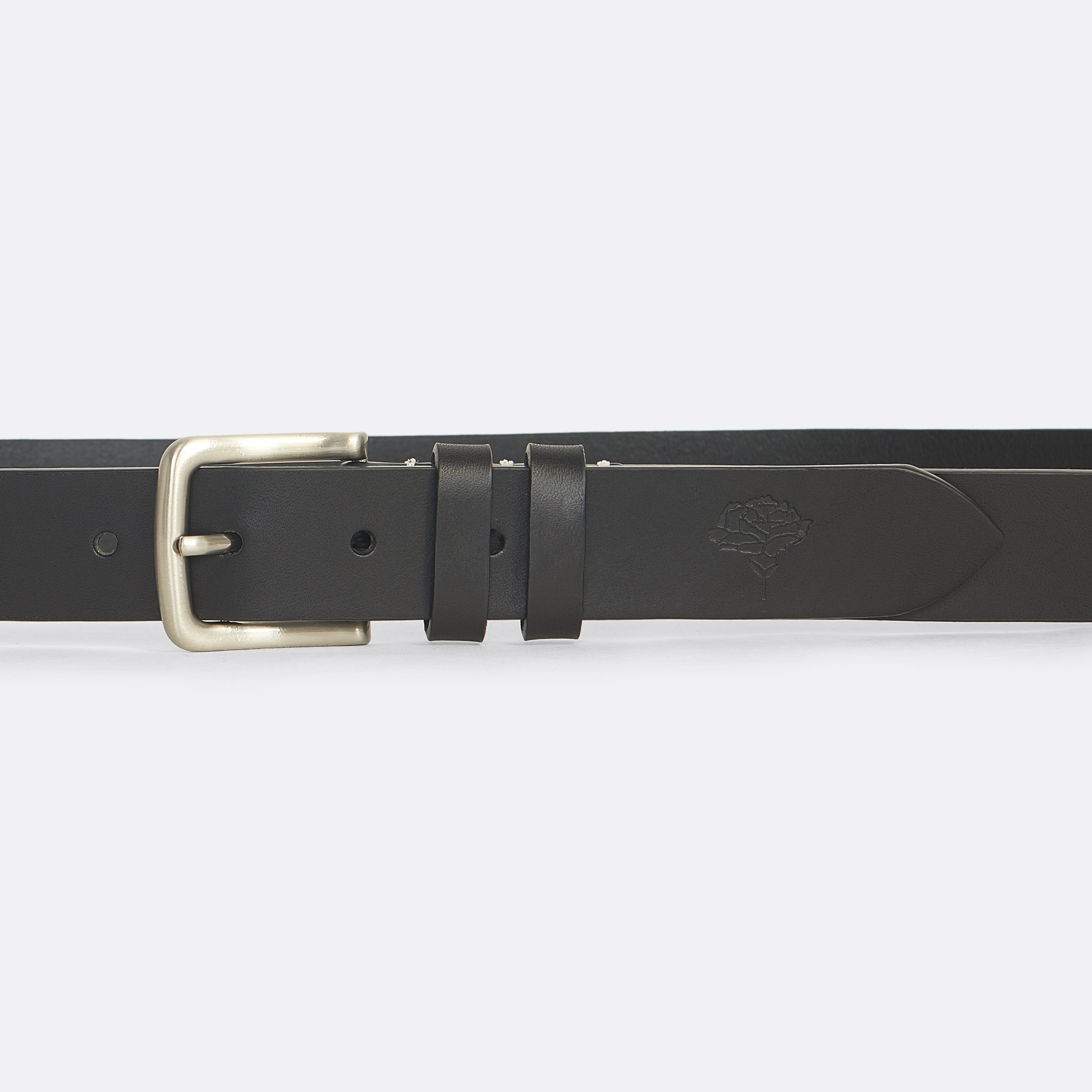Classic Black Leather Belt