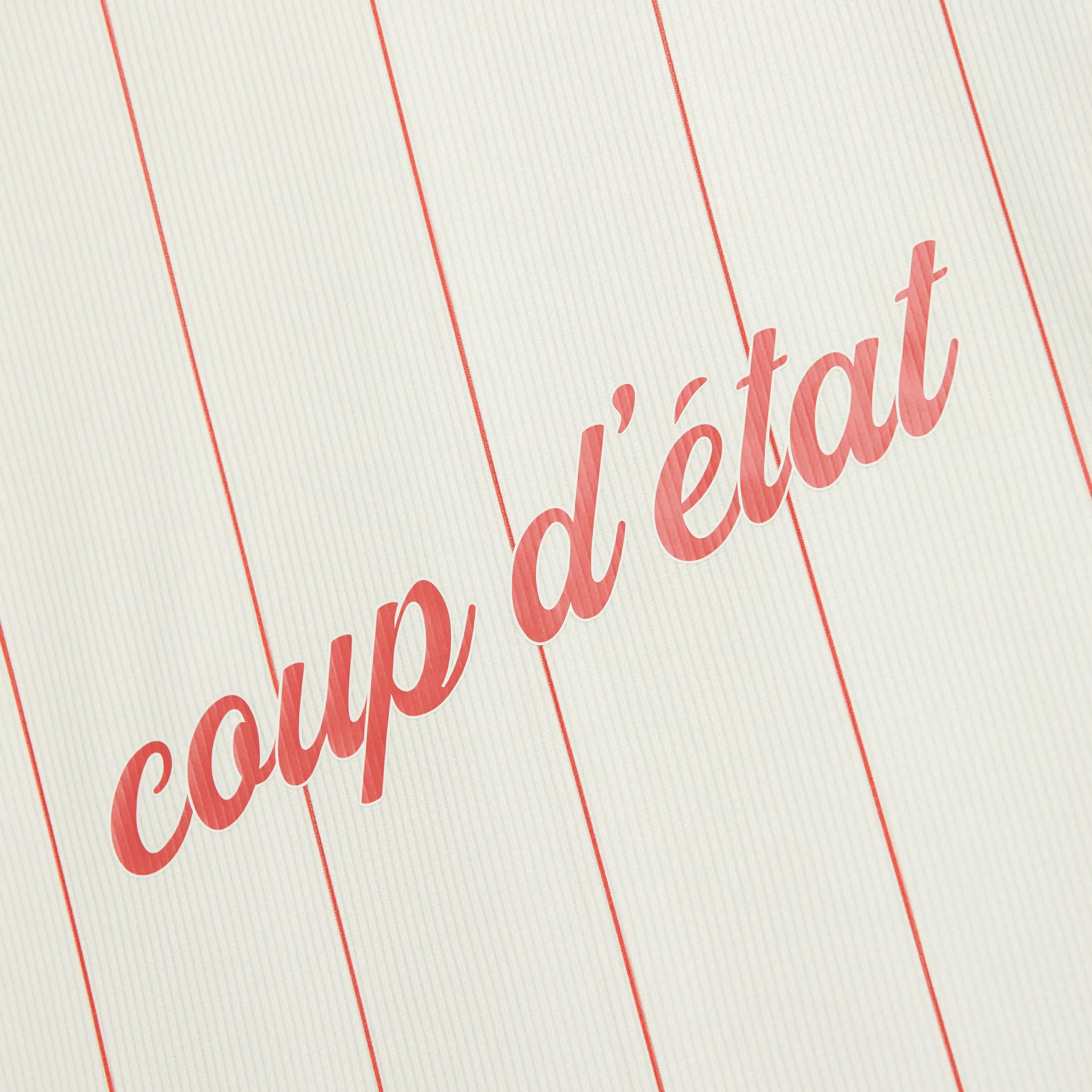 Long sleeve jersey in Off-White and Red stripes - Leixões Sports Club collaboration - Coup D'État Portugal