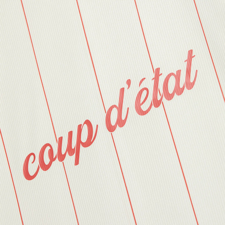 Long sleeve jersey in Off-White and Red stripes - Leixões Sports Club collaboration - Coup D'État Portugal