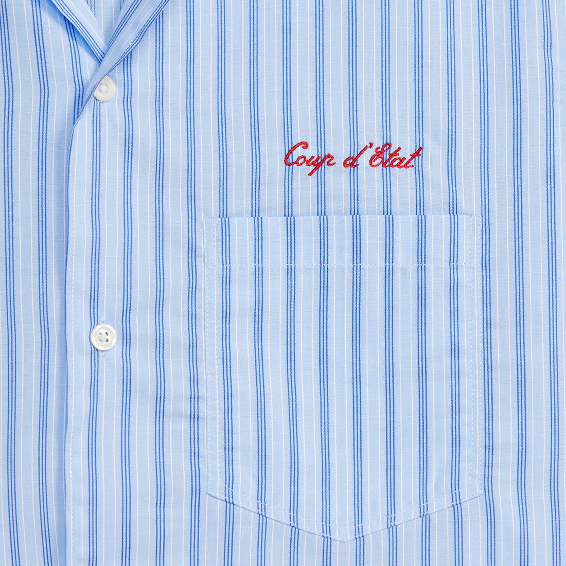 Blue Stripes Shortsleeve Shirt