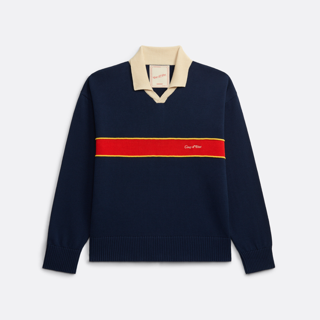 Long Sleeve Polo Navy