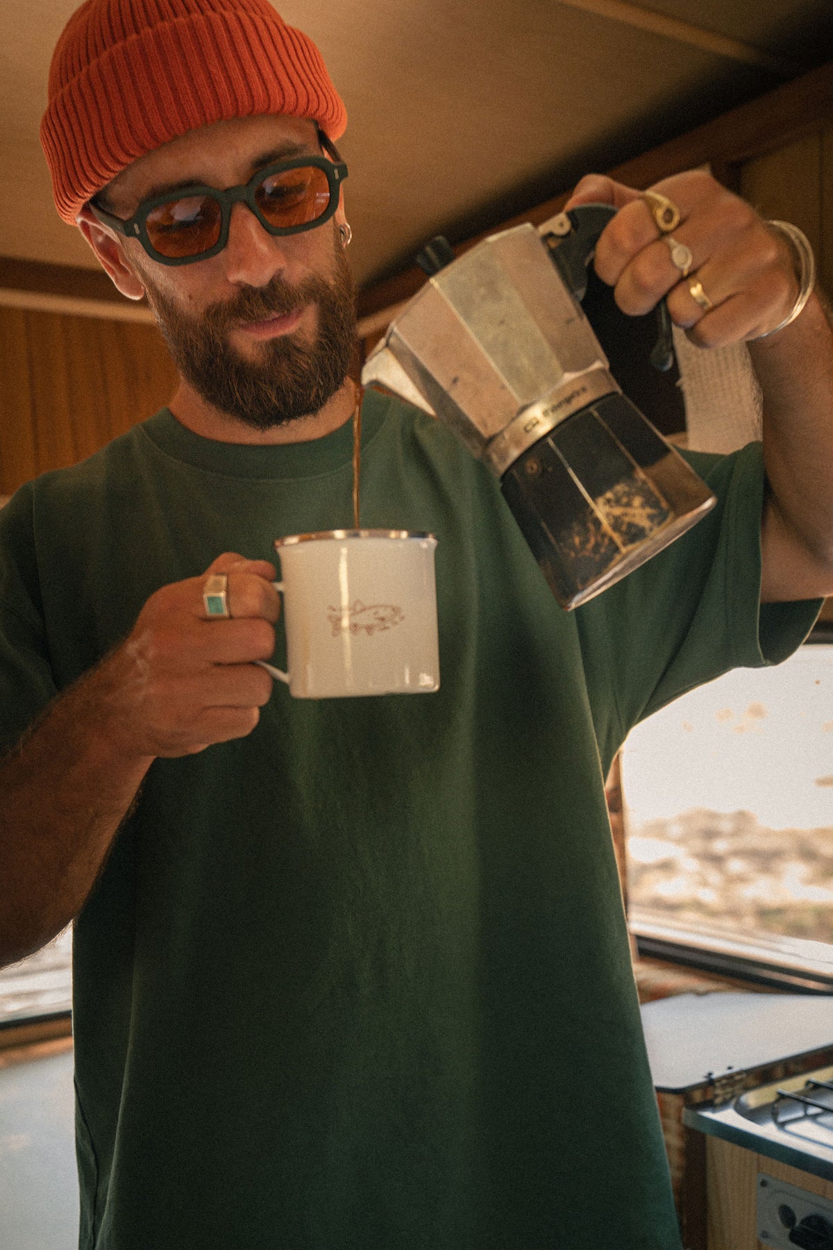 Metal Mug in White - Collaboration with Follow The Sun - Coup D'État Portugal