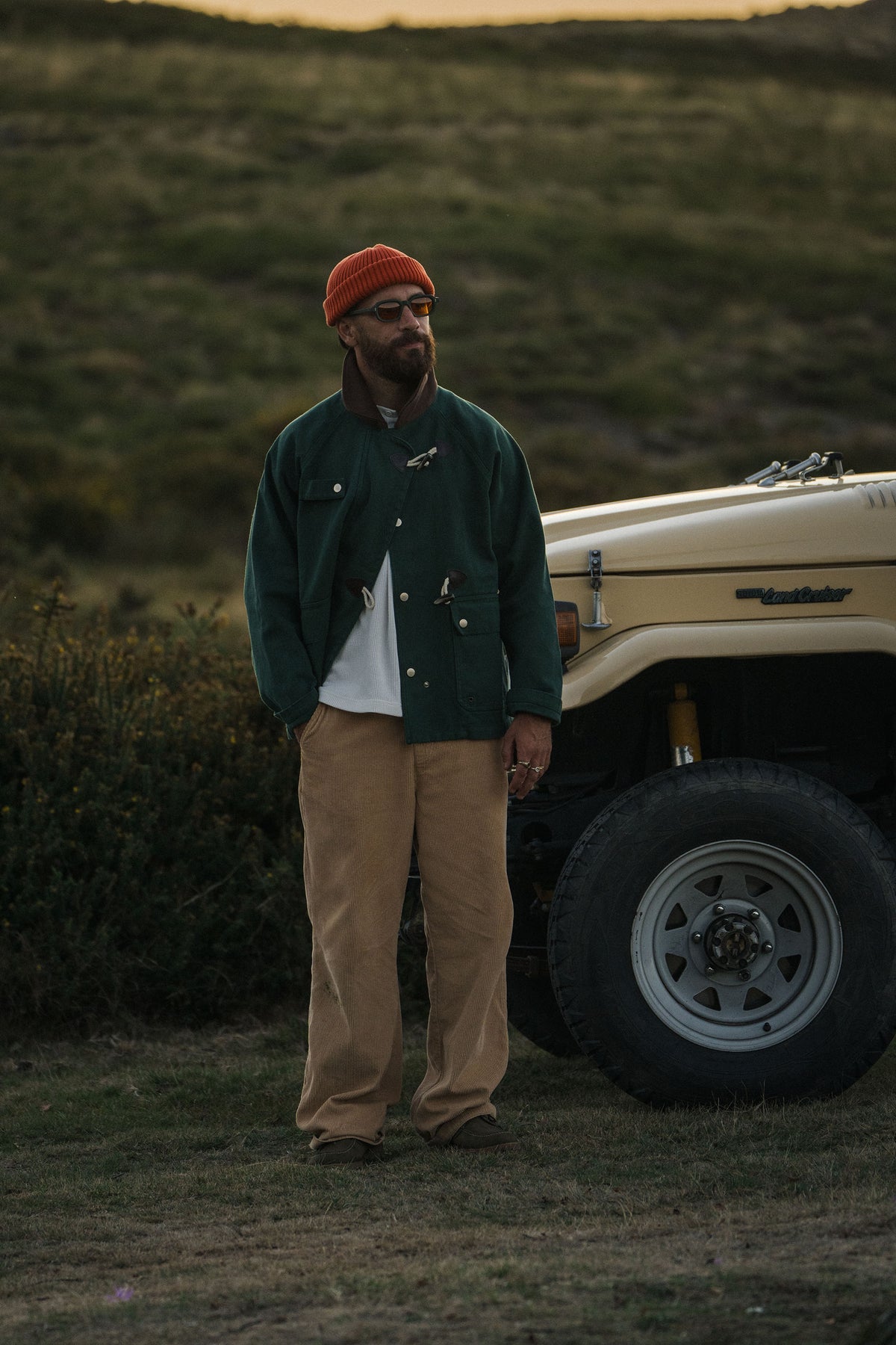 Fisherman Jacket in Green and Brown - Collaboration with Follow The Sun - Coup D'État Portugal