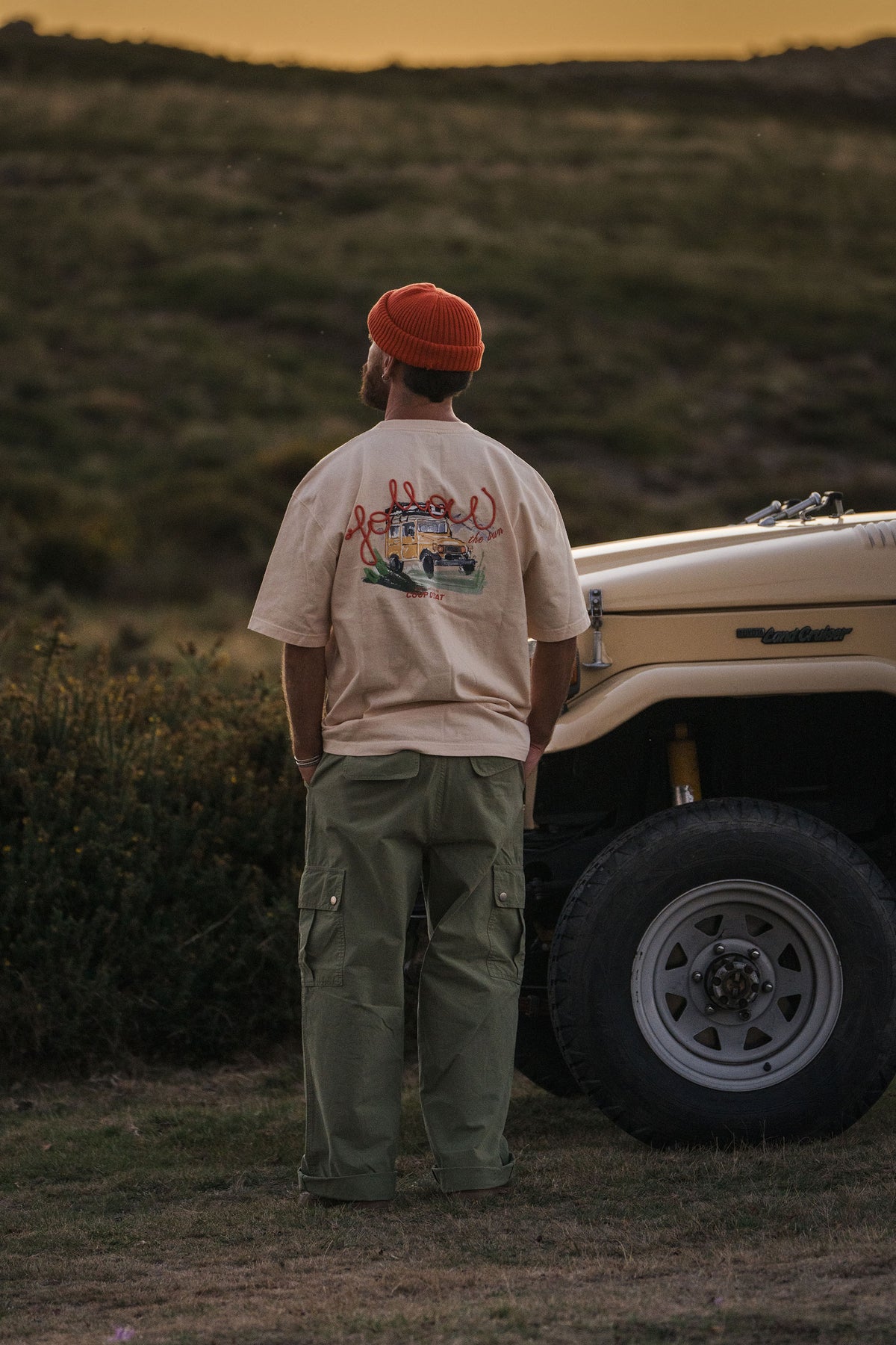 Follow The Sun T-shirt Beige - Collaboration with Follow The Sun - Coup D'État Portugal