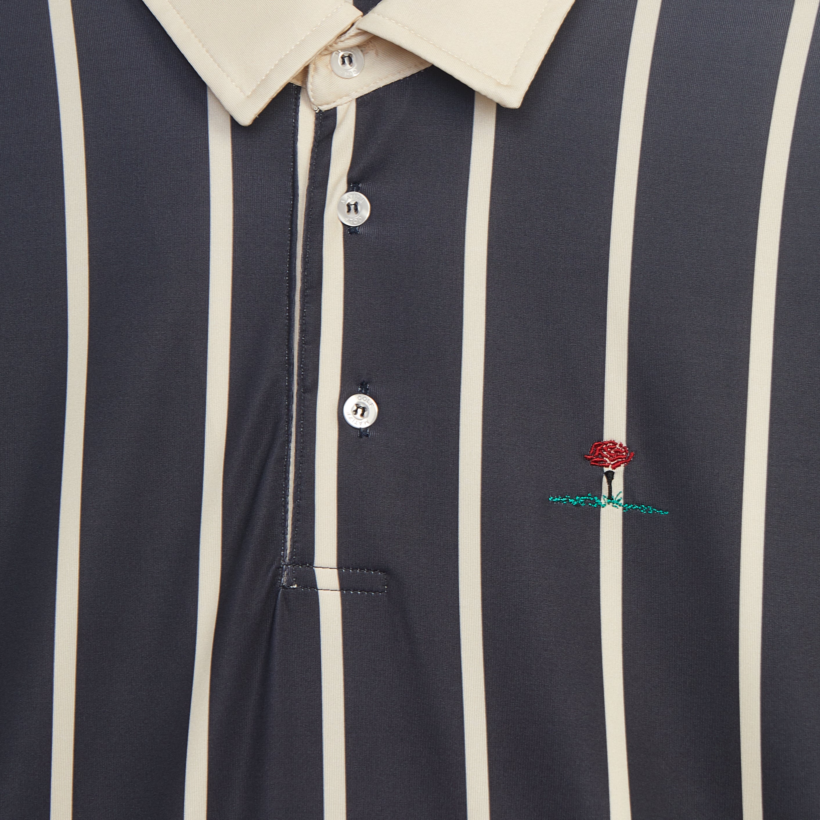Coastal Polo in Navy Blue - Stripes - Coup D'État and Matize Golf collaboration - Portugal