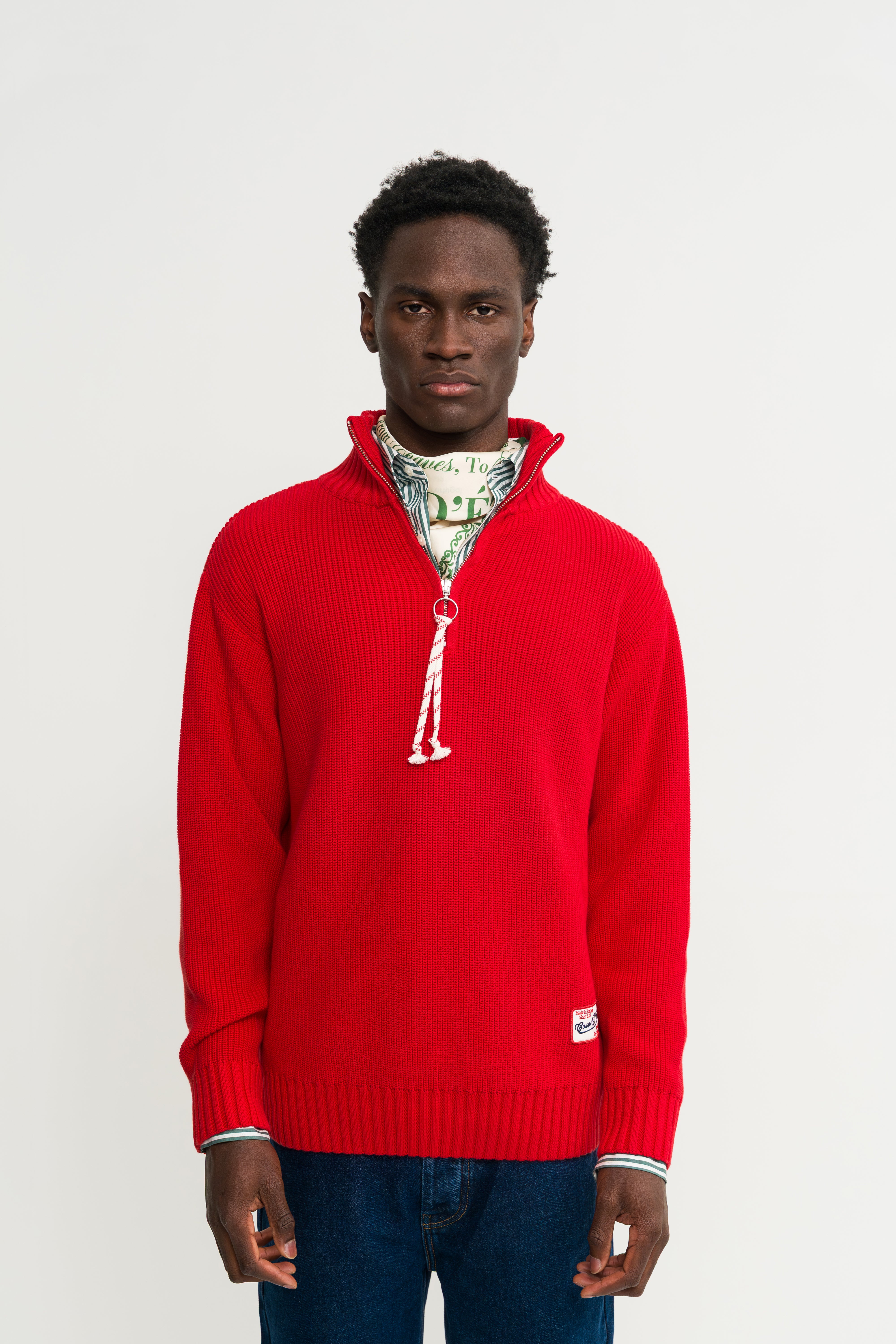 Knitted Quarter Zip
