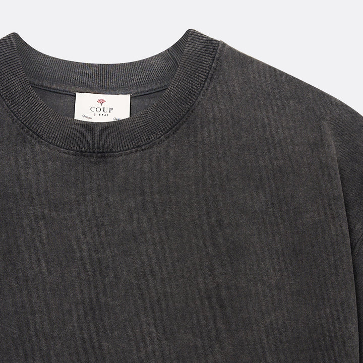 Sailing Rope Tee in Washed black - Coup D'État Portugal