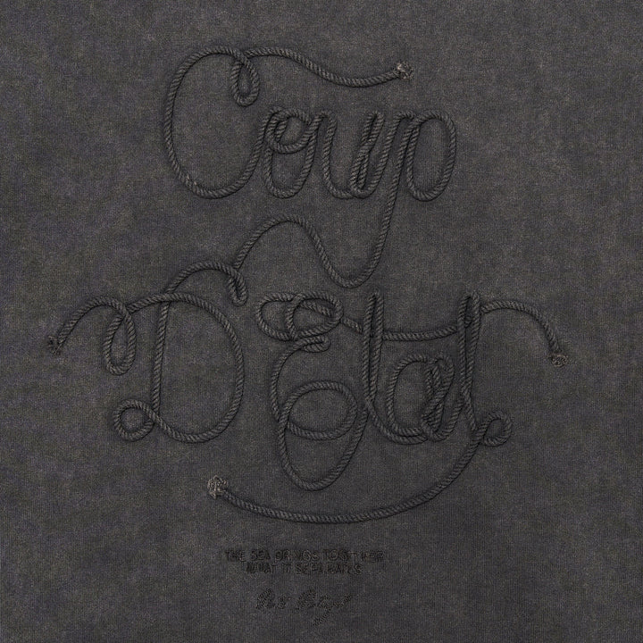 Sailing Rope Tee in Washed black - Coup D'État Portugal