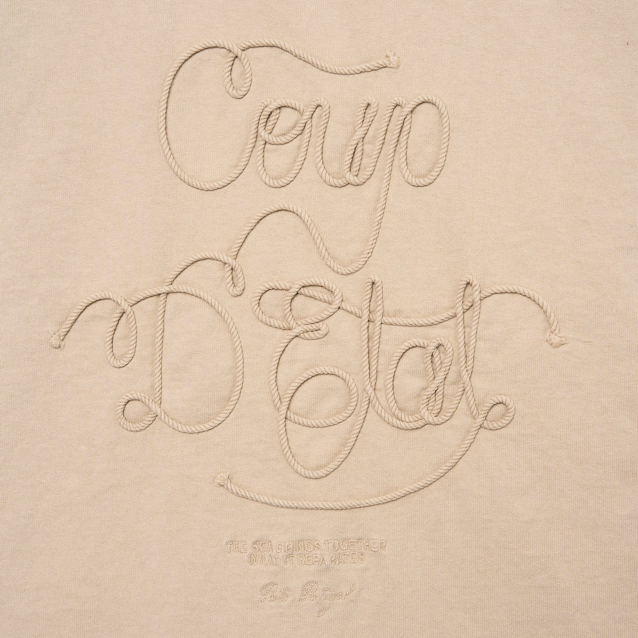 Rope Tee in Beige - Oversize Fit - Coup D'État Portugal