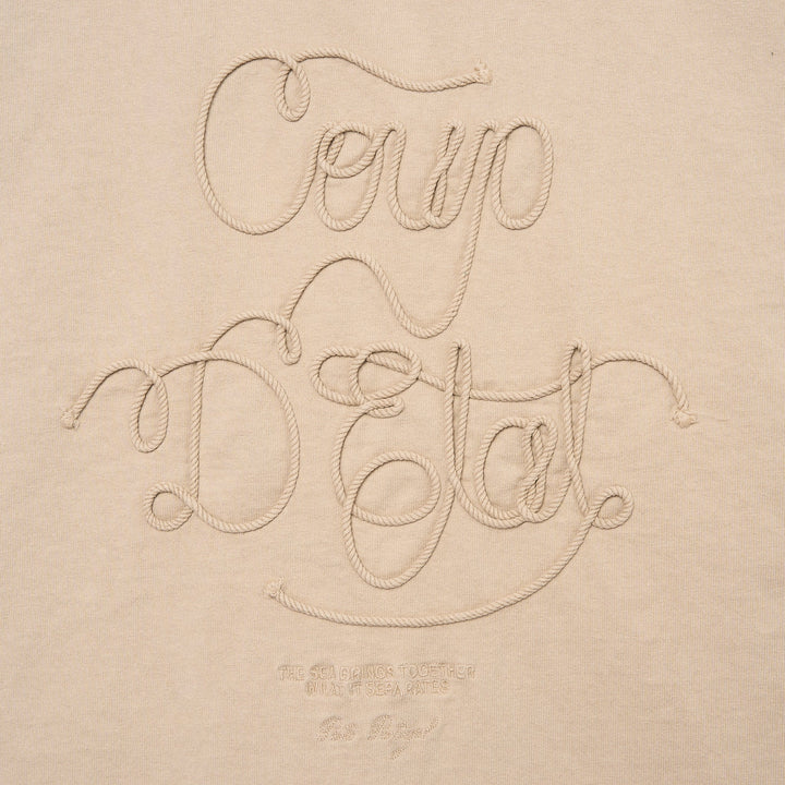 Rope Tee in Beige - Oversize Fit - Coup D'État Portugal