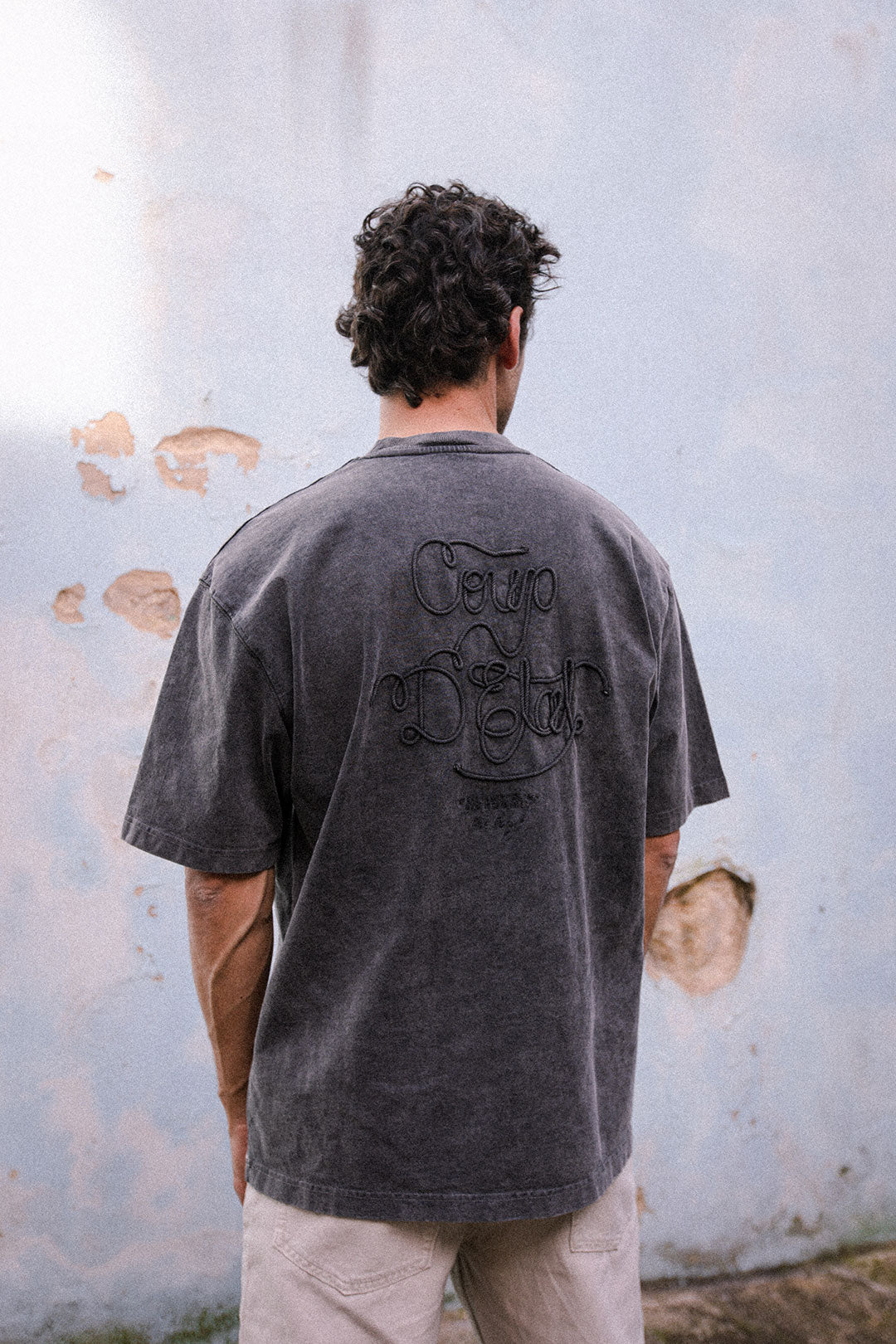 Sailing Rope Tee in Washed black - Coup D'État Portugal