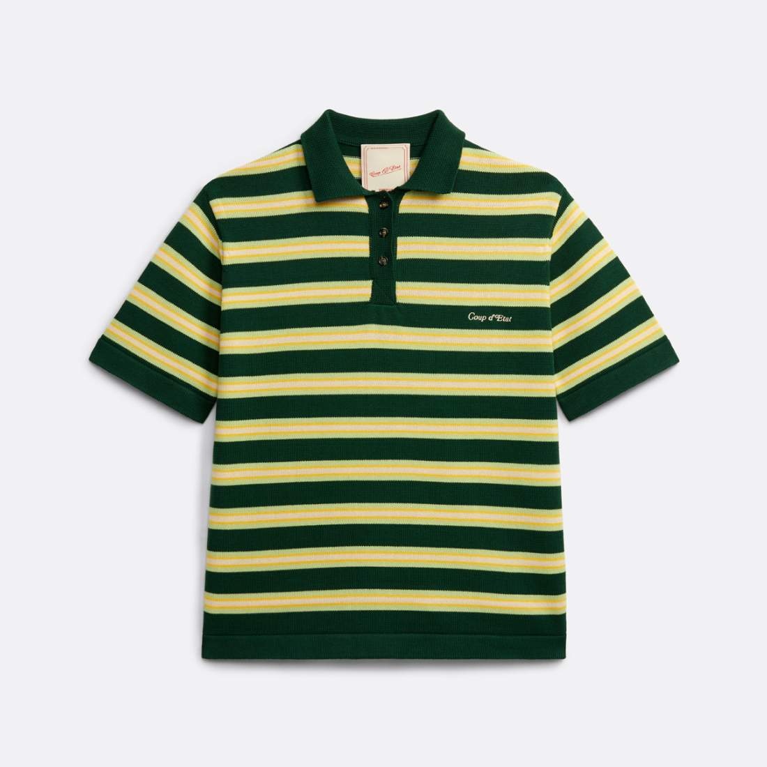 Short Sleeve Striped Polo