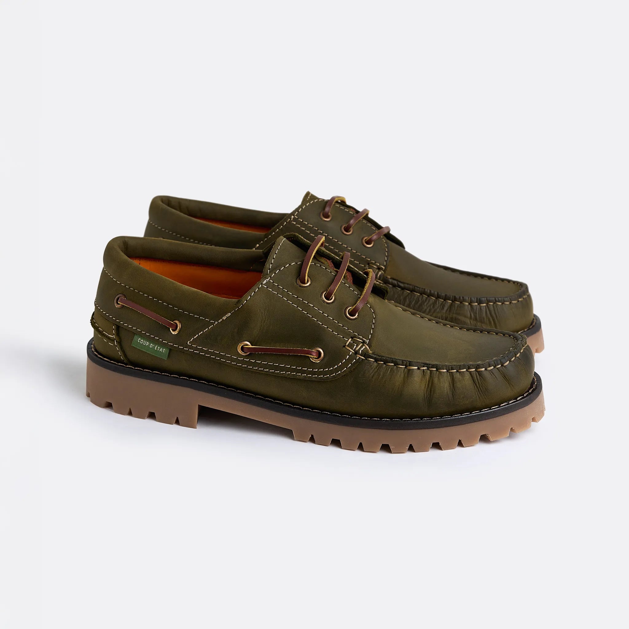 1640 Shoes in Dark Green - Handcrafted Leather - Coup D'État Portugal