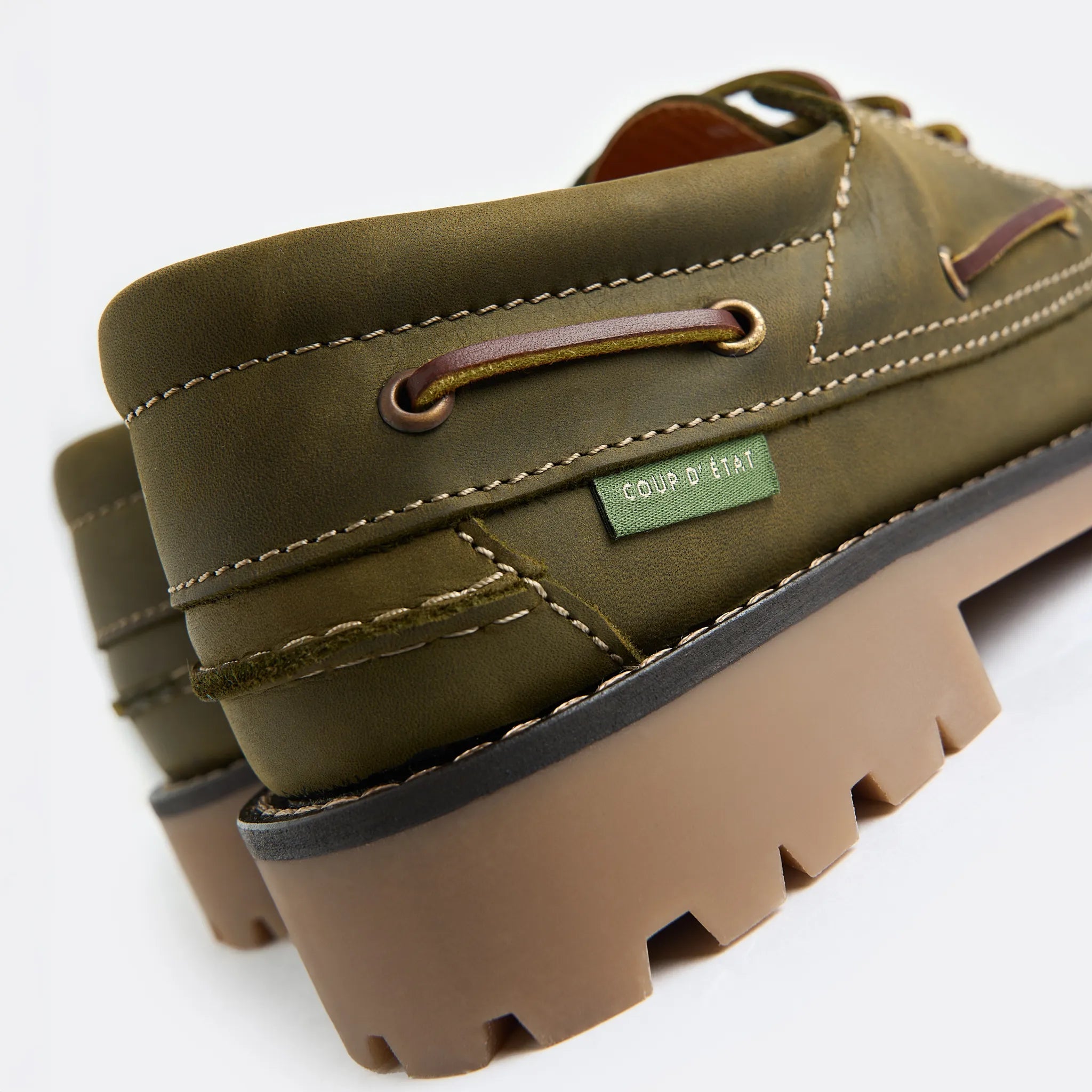 1640 Shoes in Dark Green - Handcrafted Leather - Coup D'État Portugal