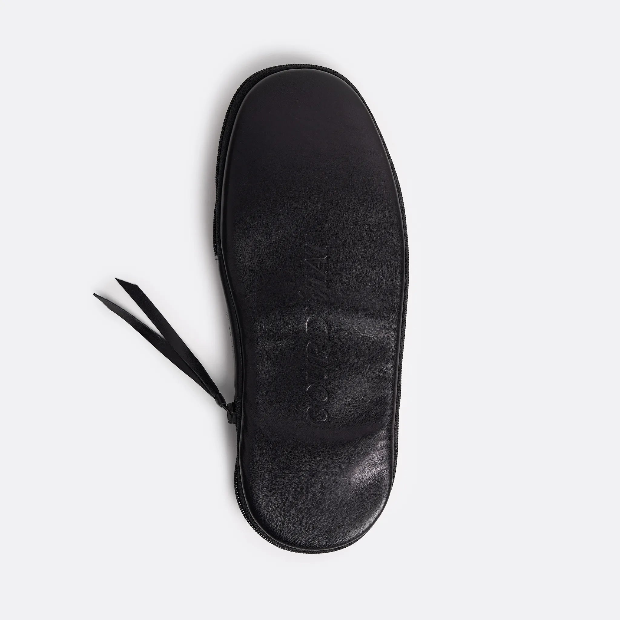 Bedroom Slippers in Black - Handcrafted Leather - Coup D'État Portugal