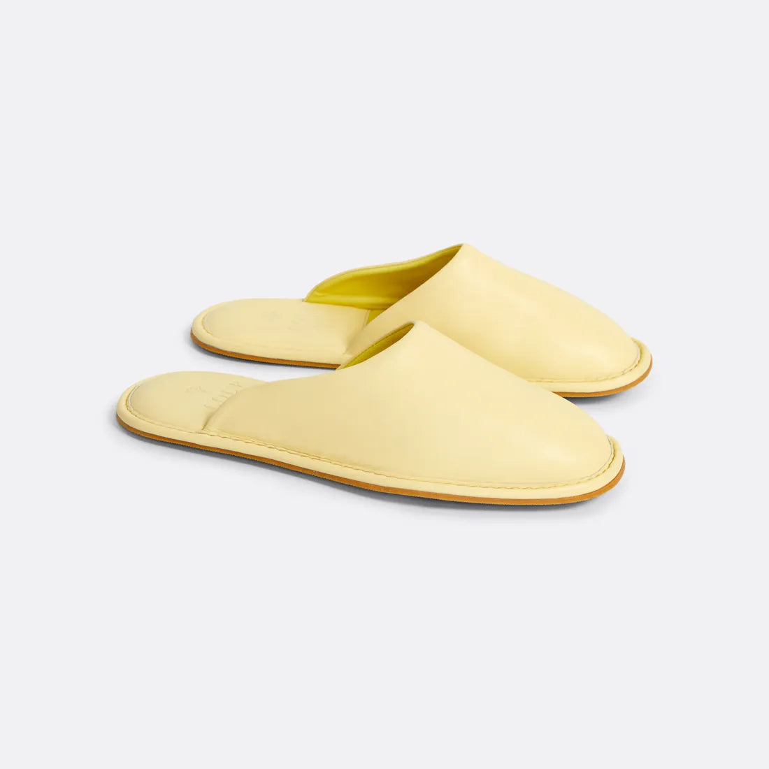 Bedroom Slippers in Yellow - Handcrafted Leather - Coup D'État Portugal