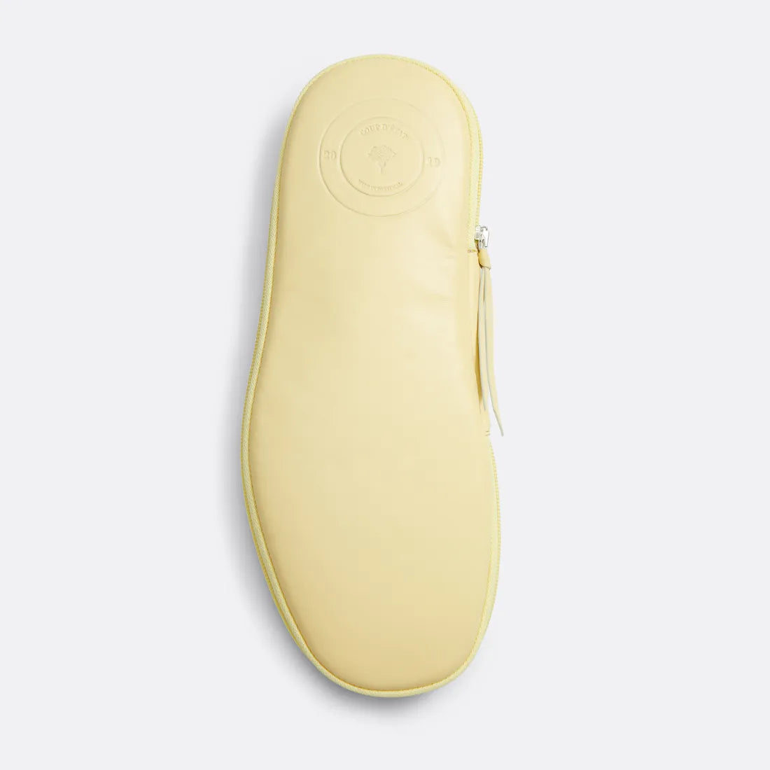 Bedroom Slippers in Yellow - Handcrafted Leather - Coup D'État Portugal