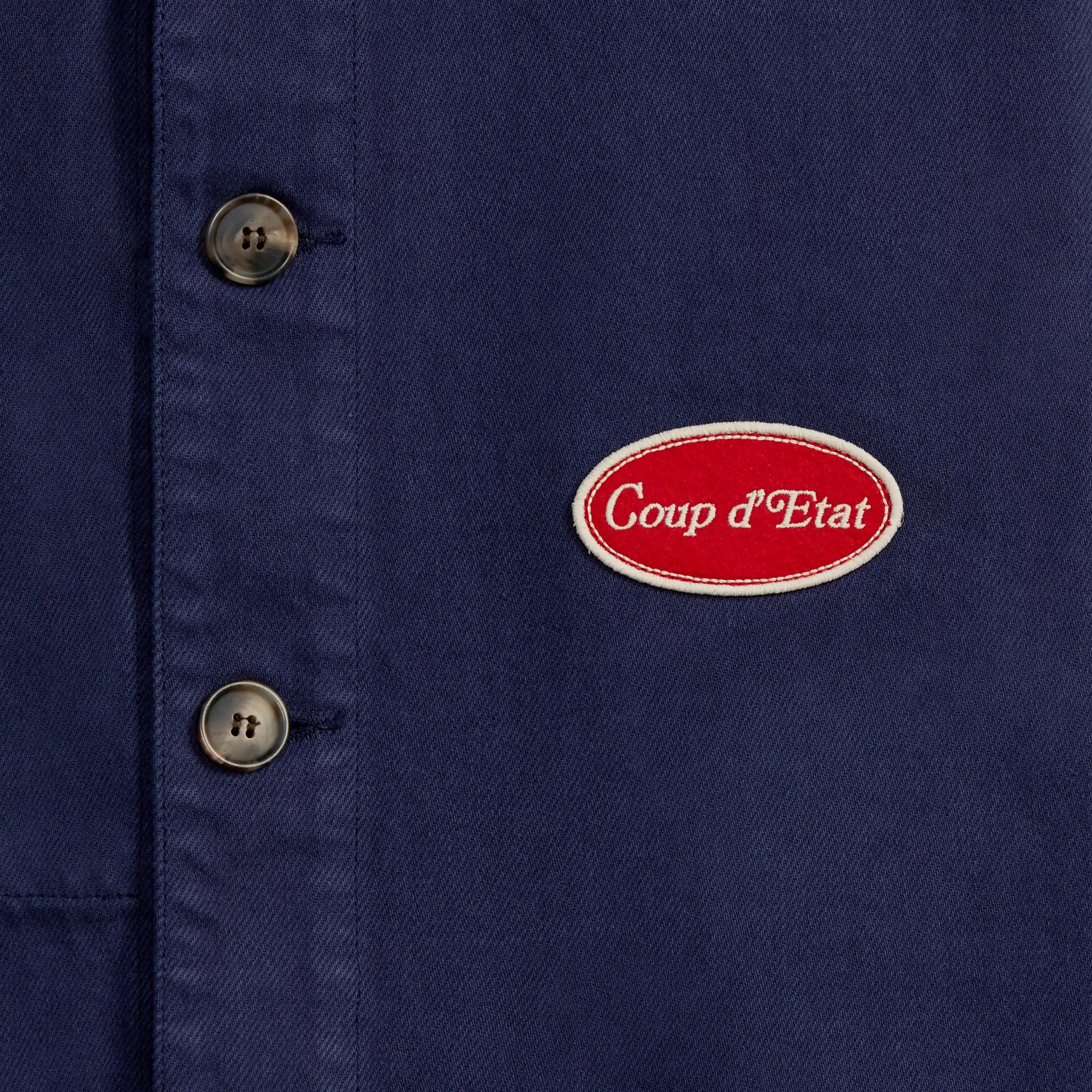 Overshirt in navy Blue - Canvas - Coup D'État Portugal