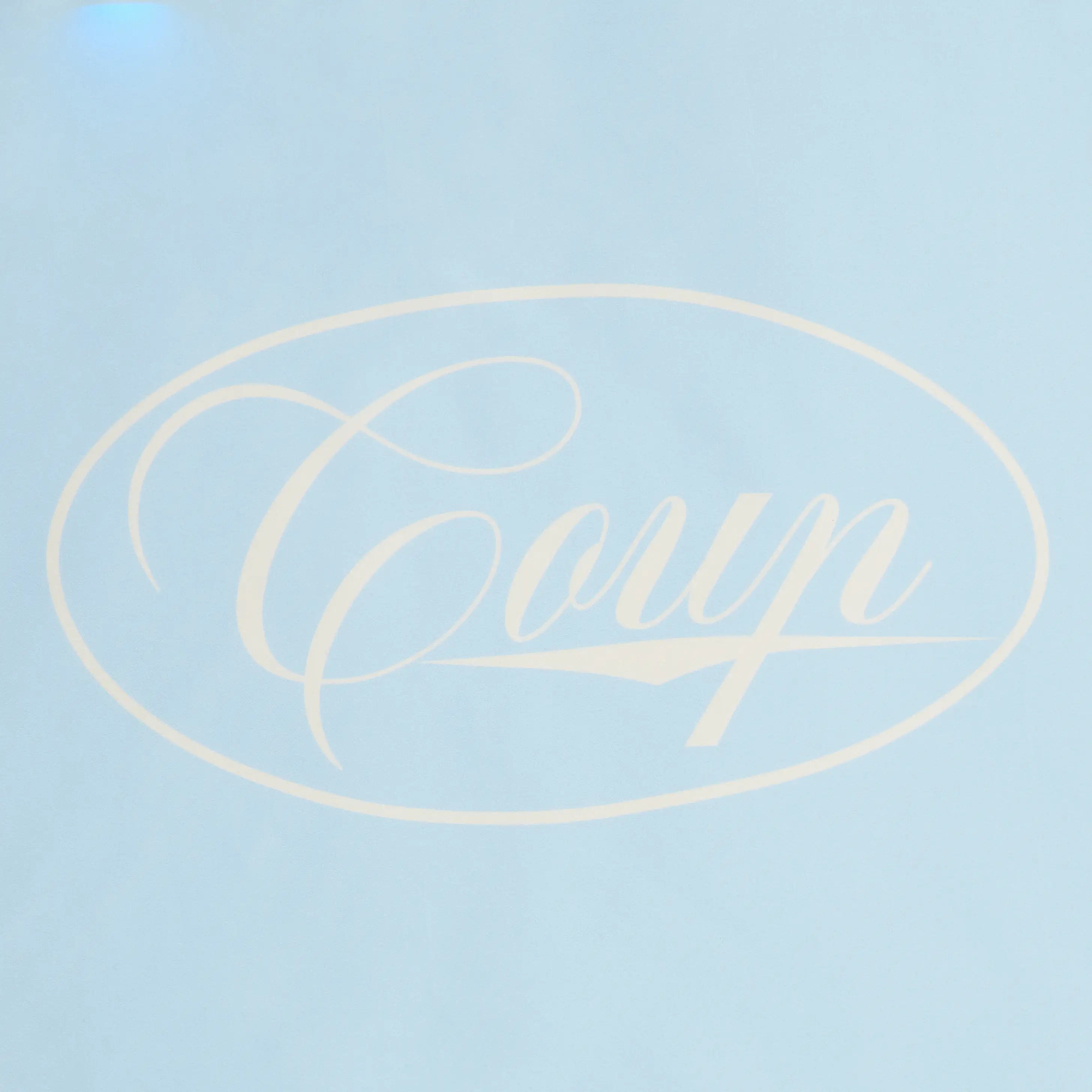 Coup Logo Scarf in baby Blue - Handmade - Coup D'État Portugal