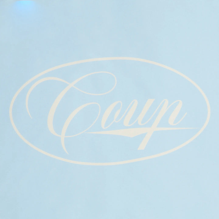 Coup Logo Scarf in baby Blue - Handmade - Coup D'État Portugal