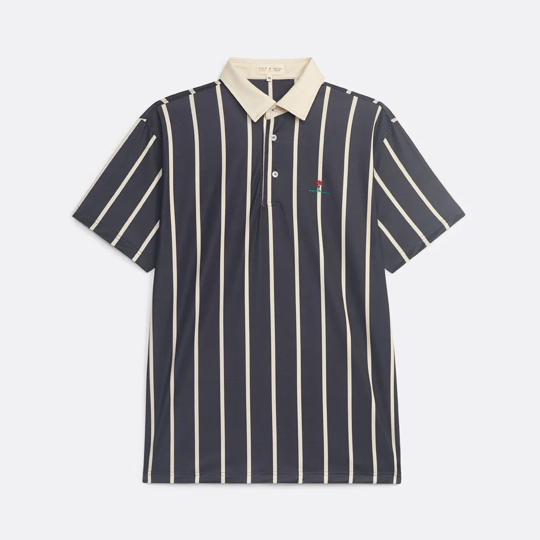 Coastal Striped Polo - Classic Polo Navy - Coup D'État and Matize Golf Portugal