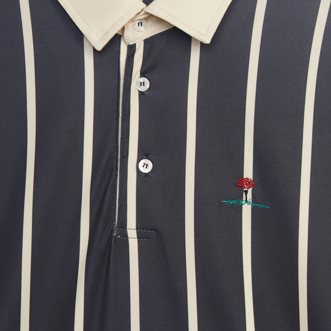 Coastal Striped Polo - Classic Polo Navy - Coup D'État and Matize Golf Portugal