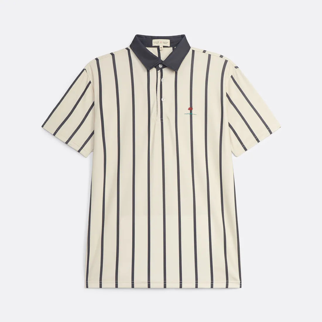 Coastal Striped Polo - Classic Polo White - Coup D'État and Matize Golf Portugal