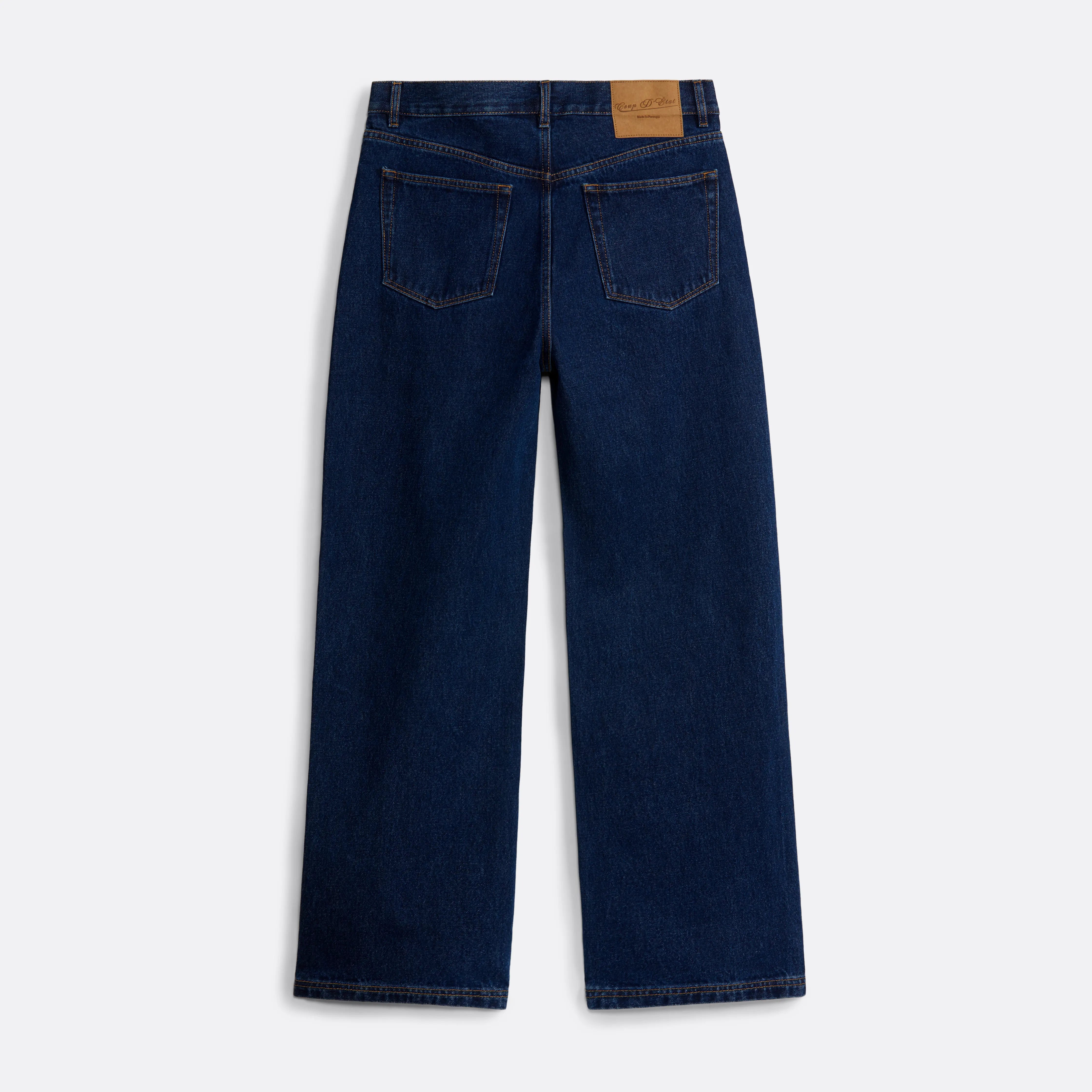Straight Denim Trousers in Blue - Coup D'État Portugal