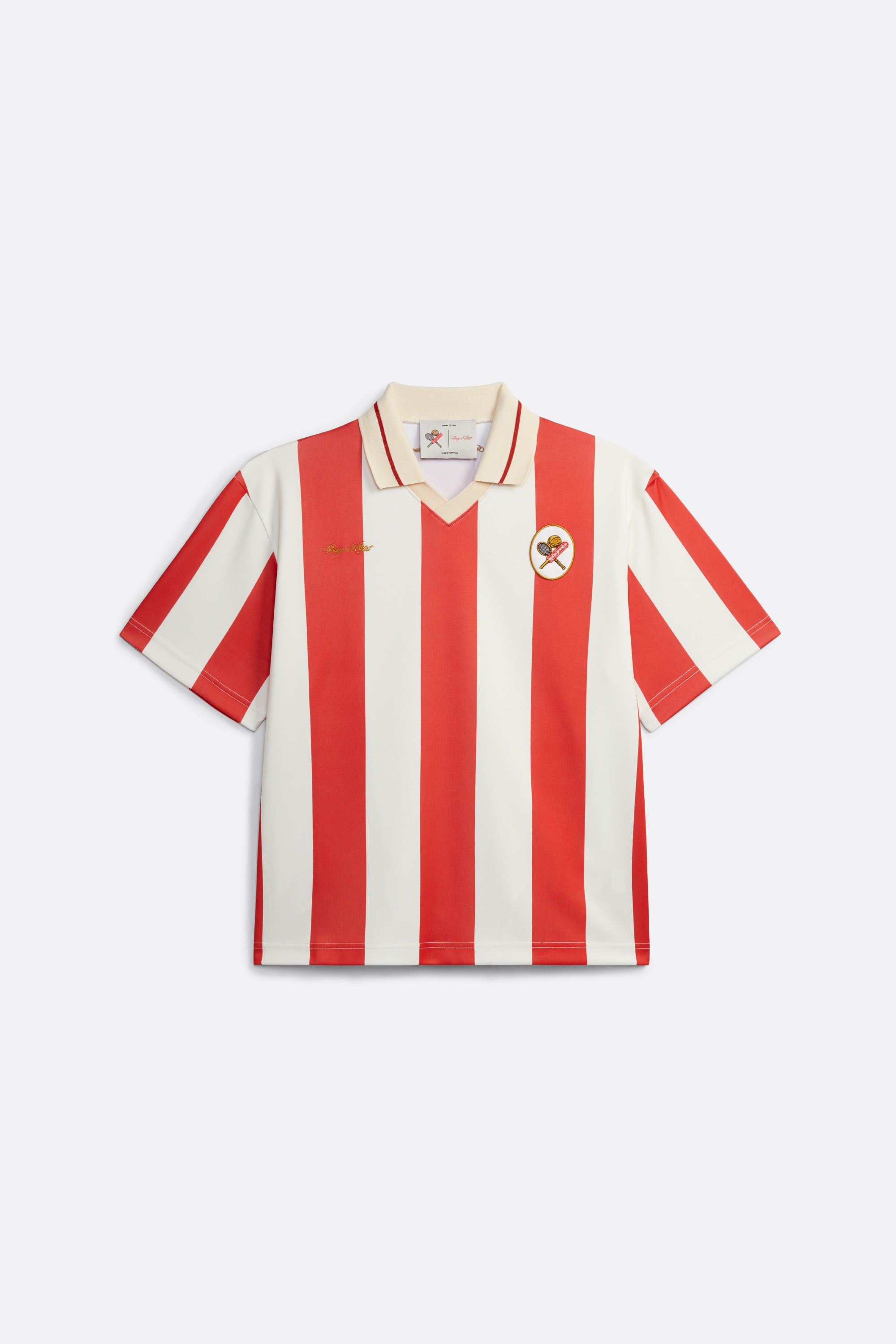 Jersey t-shirt in red and off-white - Leixões Sports Club colaboration - Coup D'État Portugal