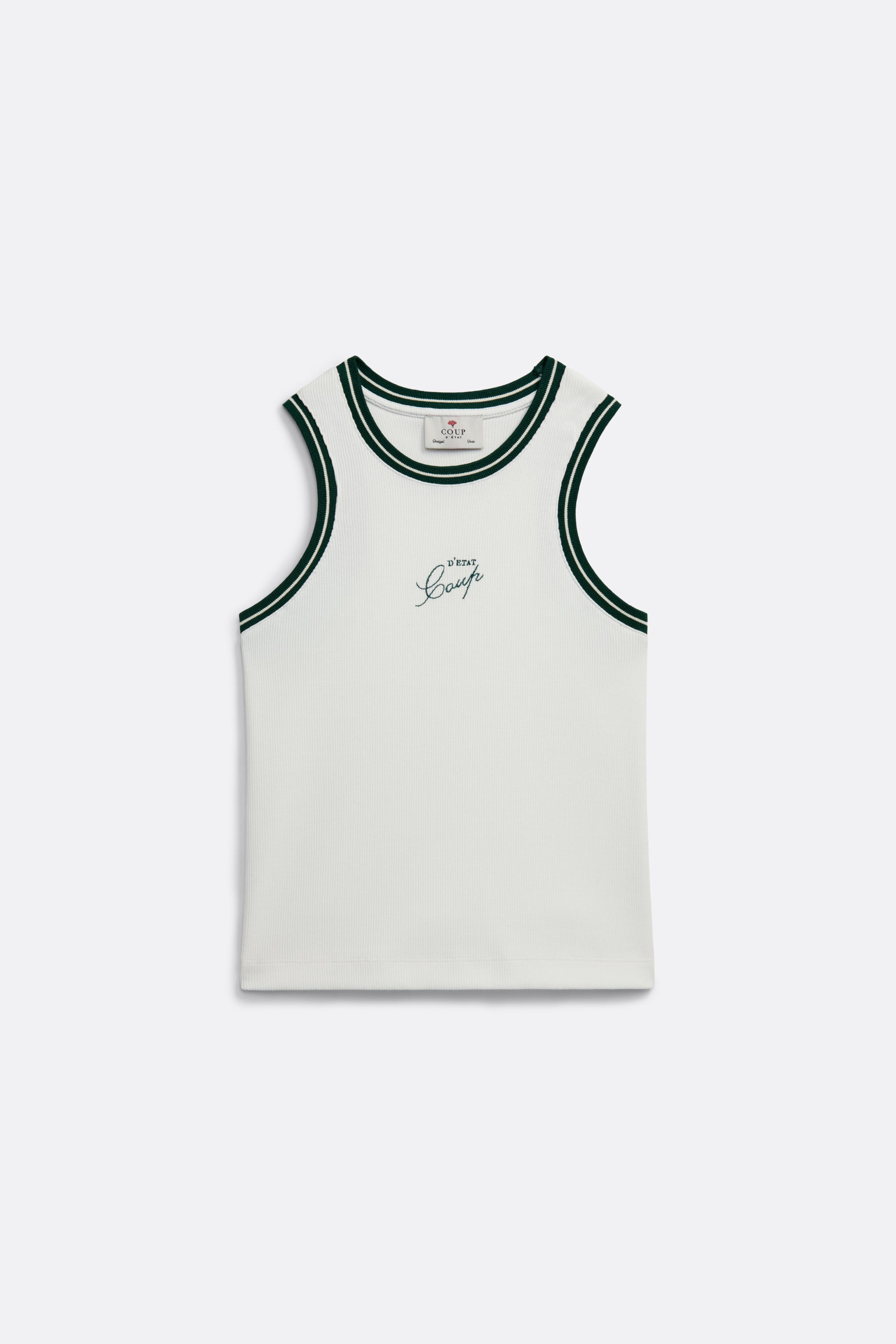 Tank Top in White - Coup D'État Portugal