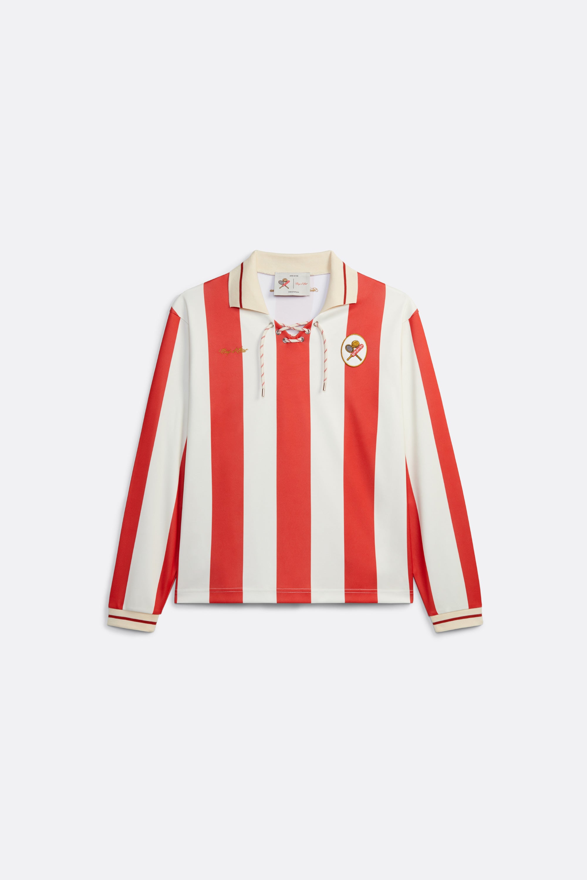 Vintage Jersey in Off-white and Red - Coup D'État and Leixões S.C. - Portugal
