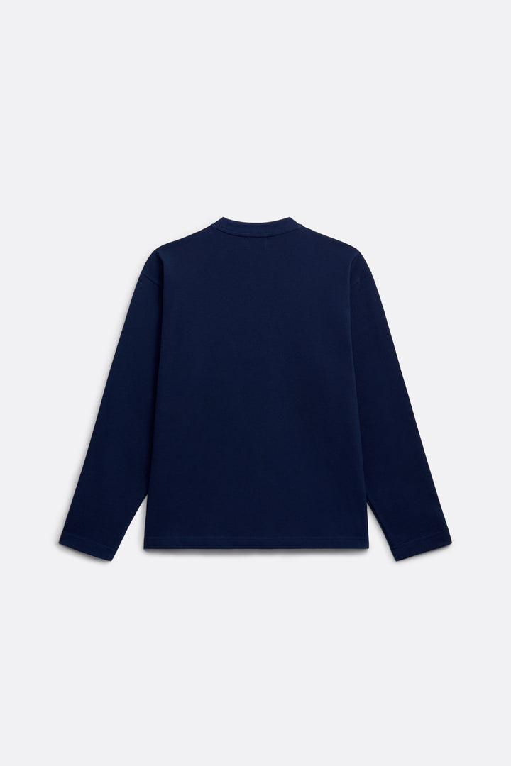 Longsleeve logo t-shirt in Navy blue - Coup D'État Portugal