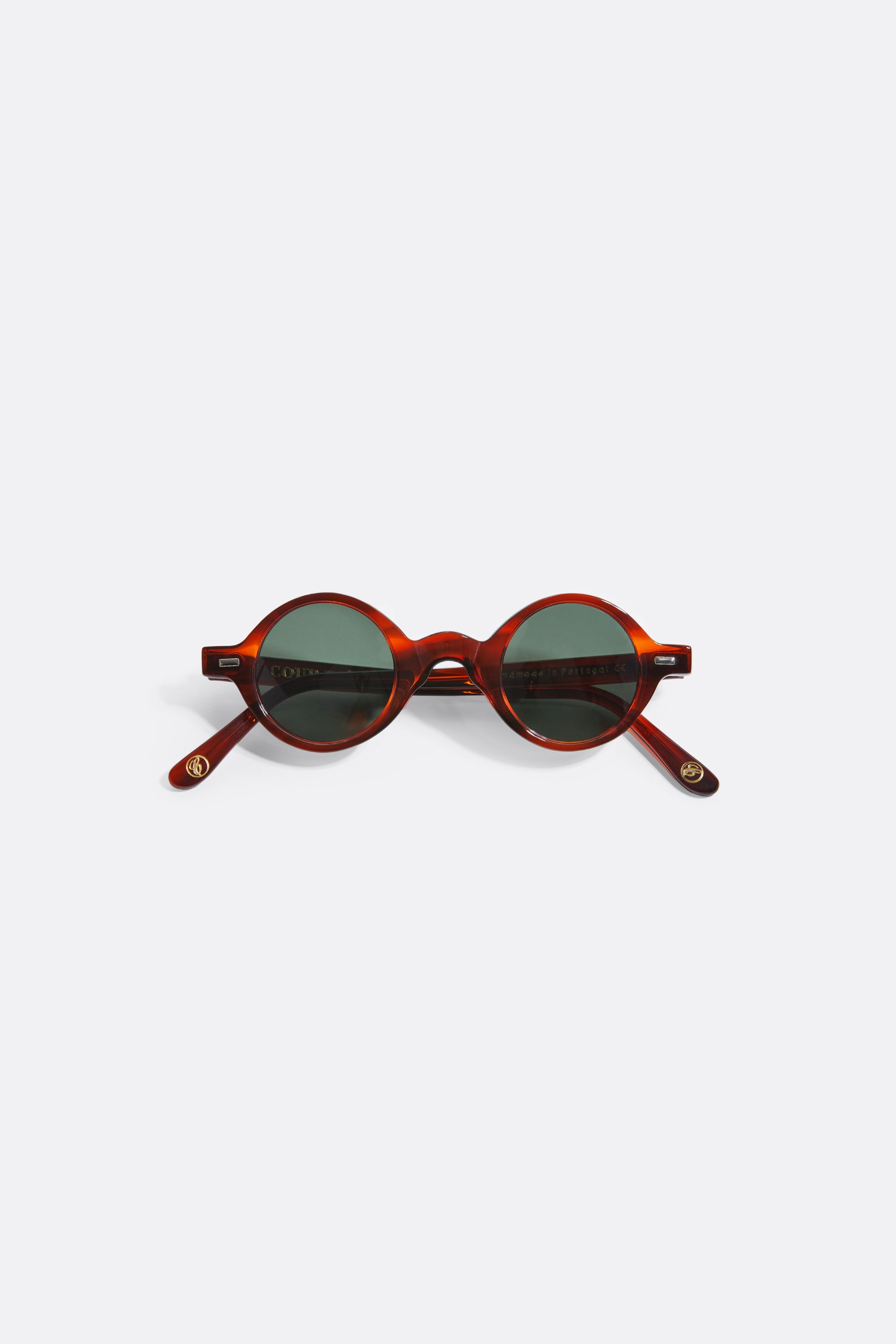Sunglasses in Bordeaux and sheer blue lenses - Handcrafted -  Coup D'État Portugal