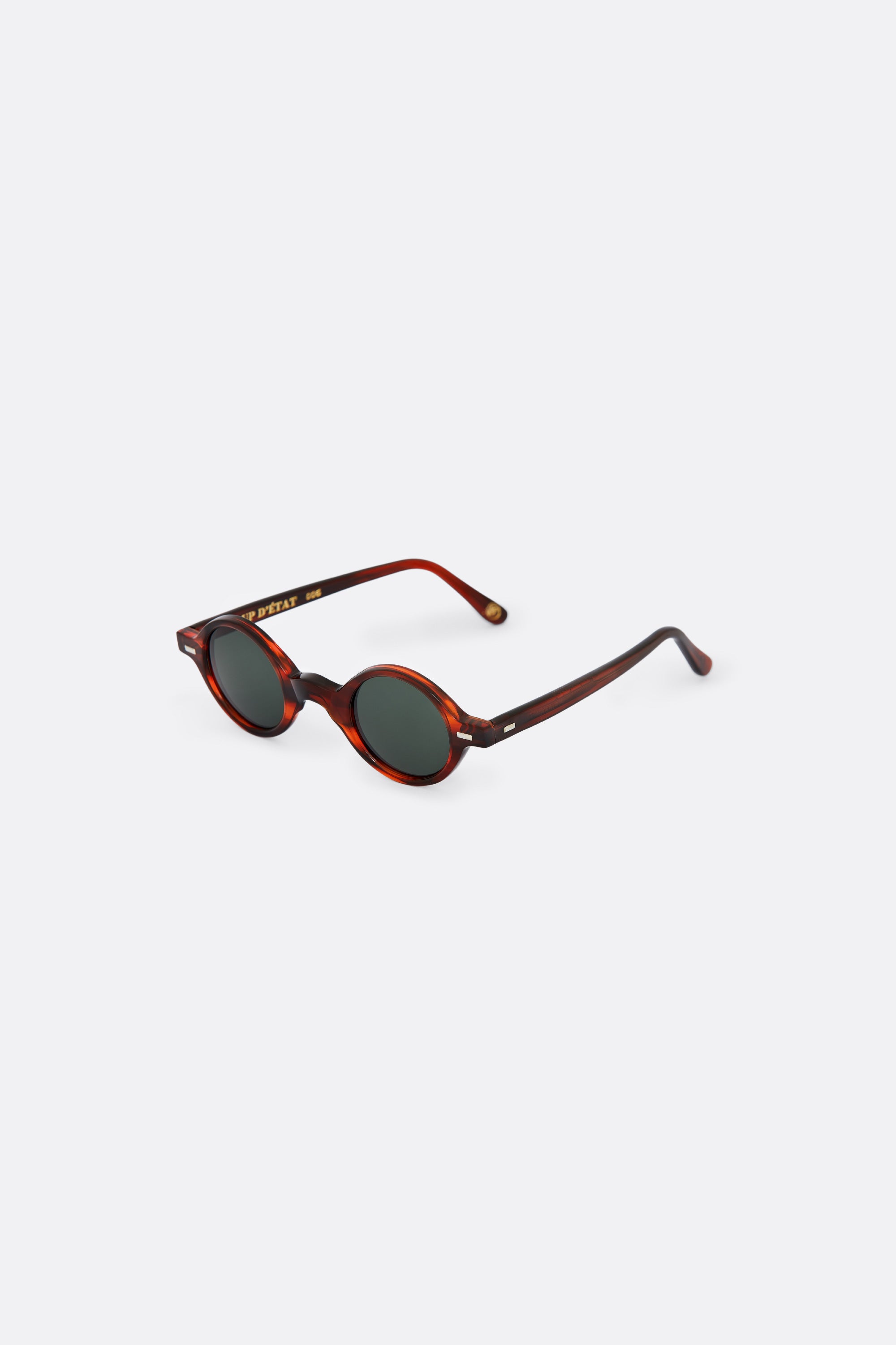 Sunglasses in Bordeaux and sheer blue lenses - Handcrafted -  Coup D'État Portugal