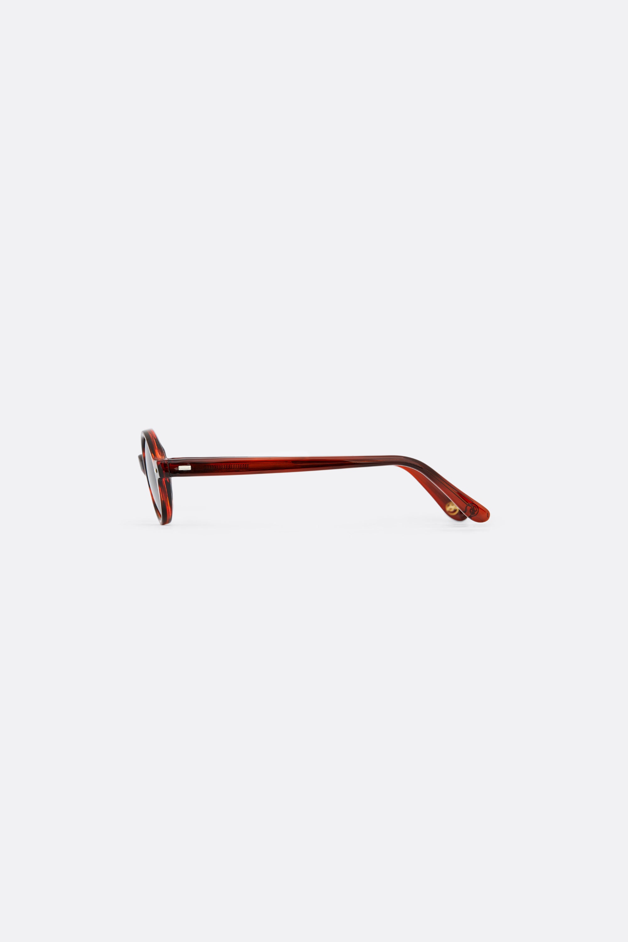 Sunglasses in Bordeaux and sheer blue lenses - Handcrafted -  Coup D'État Portugal