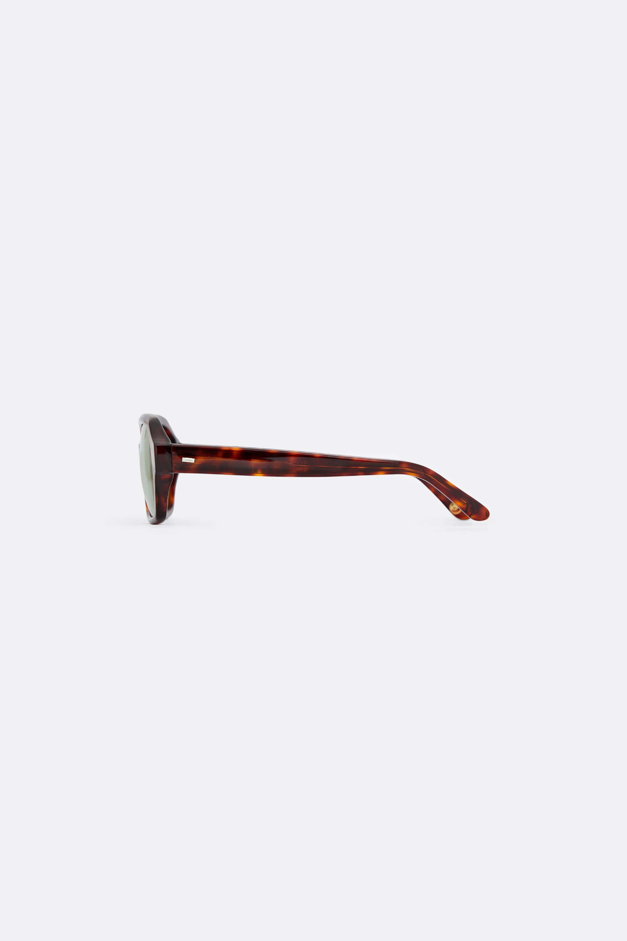Sunglasses in Brown with Light Green lenses - Handcrafted - Coup D'État Portugal