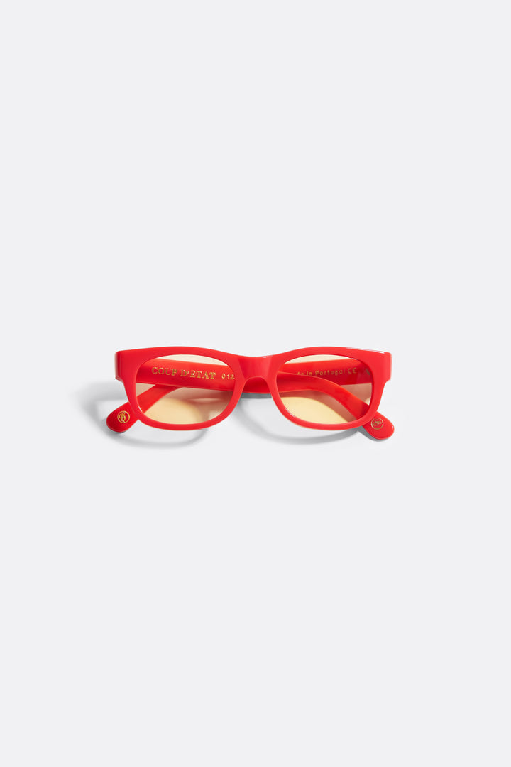 Sunglasses in Red - Yellow Lenses - Coup D'État Portugal