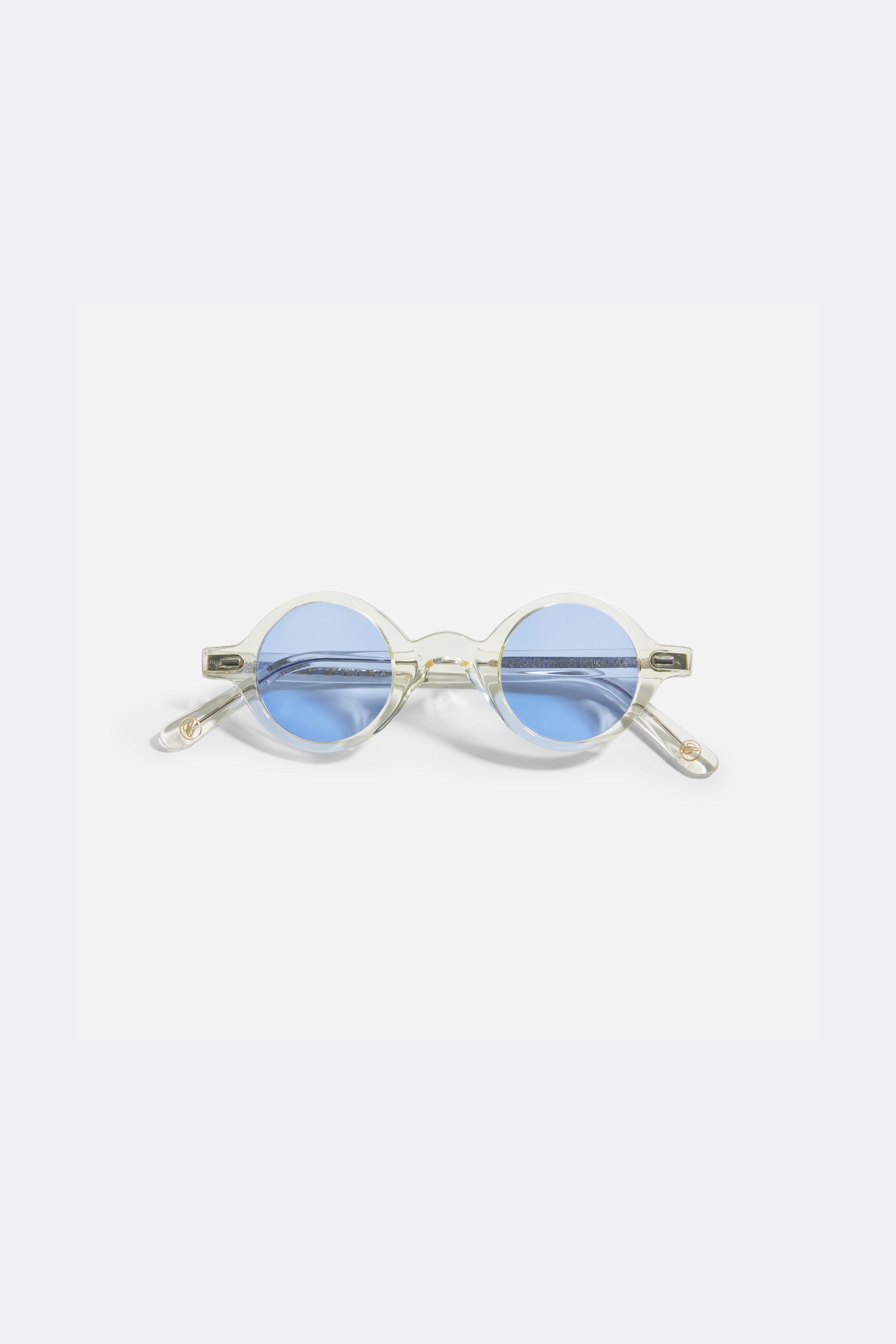 Clear Sunglasses with Blue lenses - Handcrafted - Coup D'État Portugal
