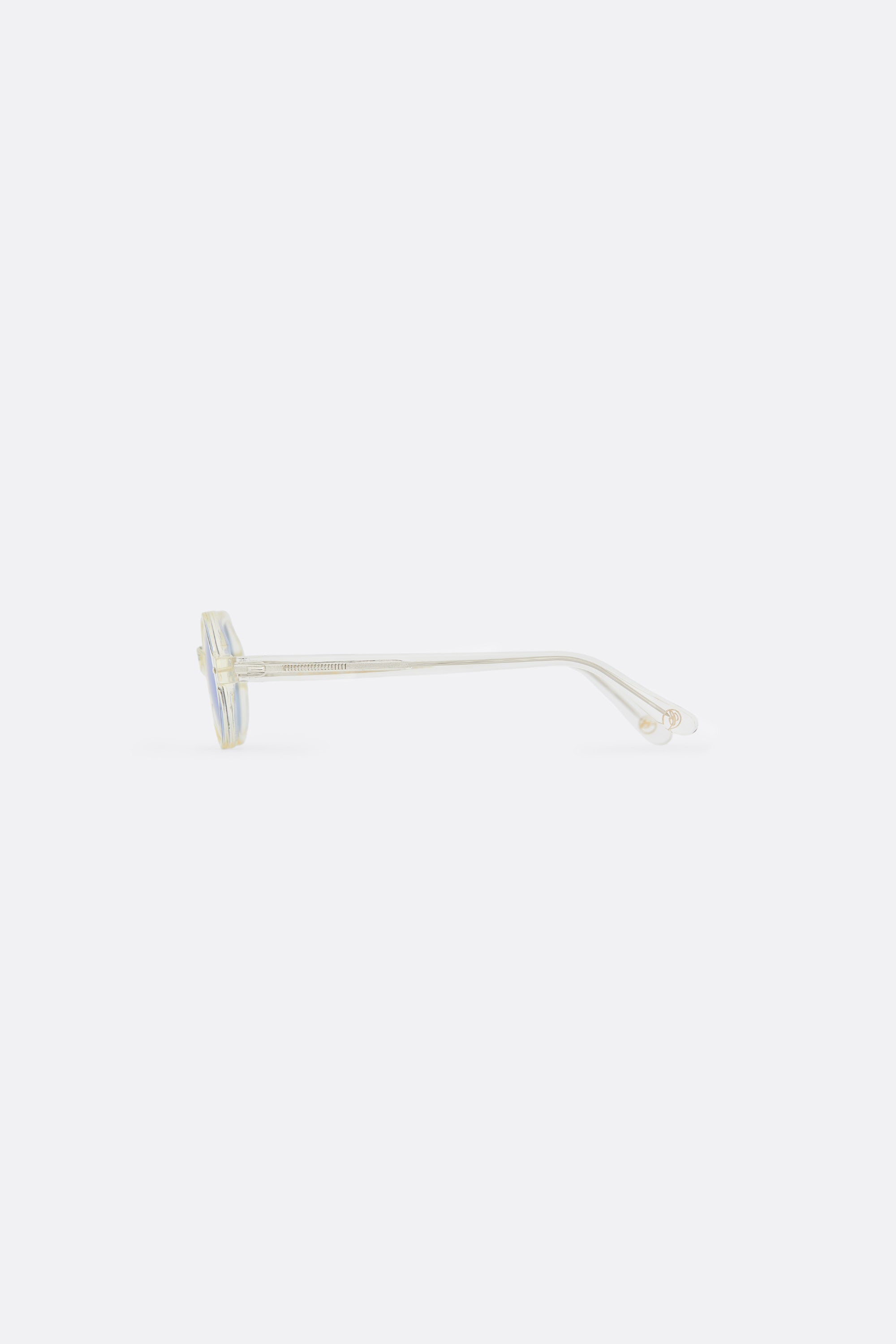 Clear Sunglasses with Blue lenses - Handcrafted - Coup D'État Portugal