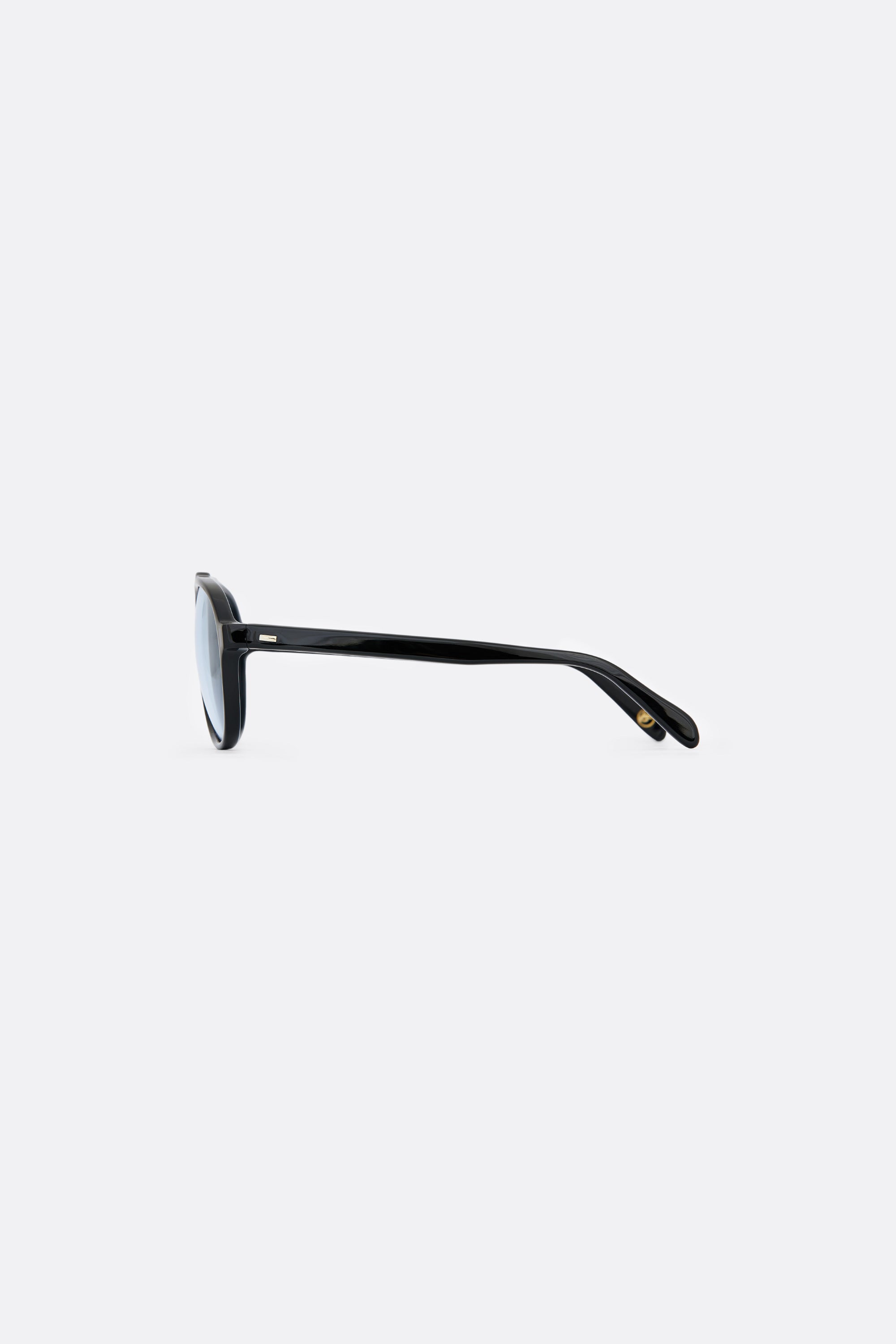 Sunglasses in Black and light Gray lenses Handcrafted - Coup D'État Portugal 