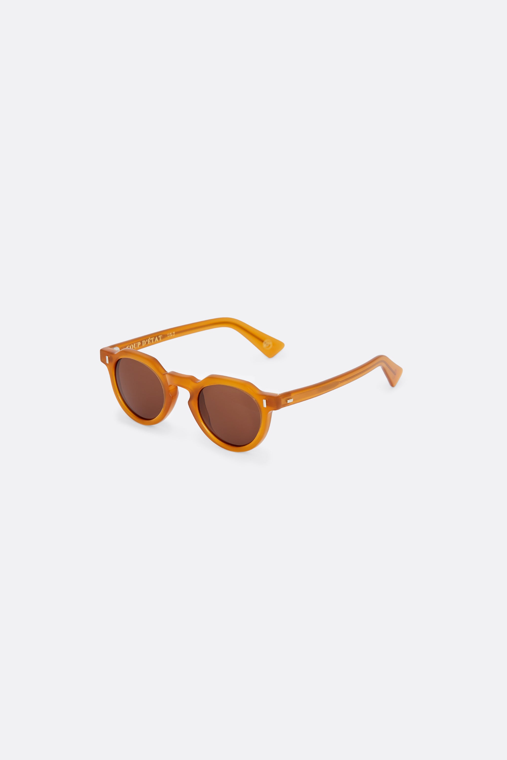 Sunglasses in hazel Brown wi dark Brown lenses - Handcrafted - Coup D'État Portugal