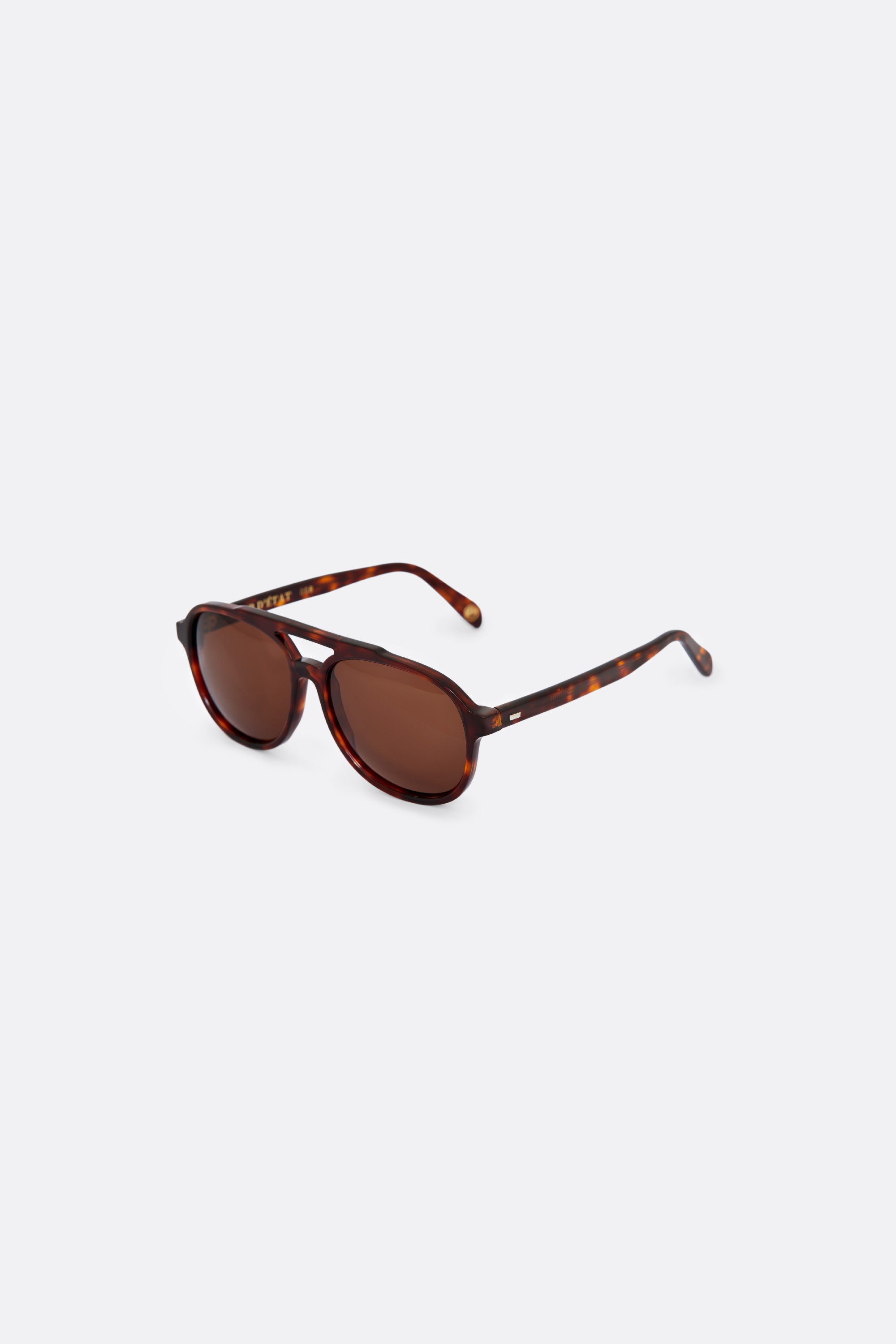 Sunglasses in turtoise pattern and brown lenses - Handcrafted - Coup D'État Portugal 