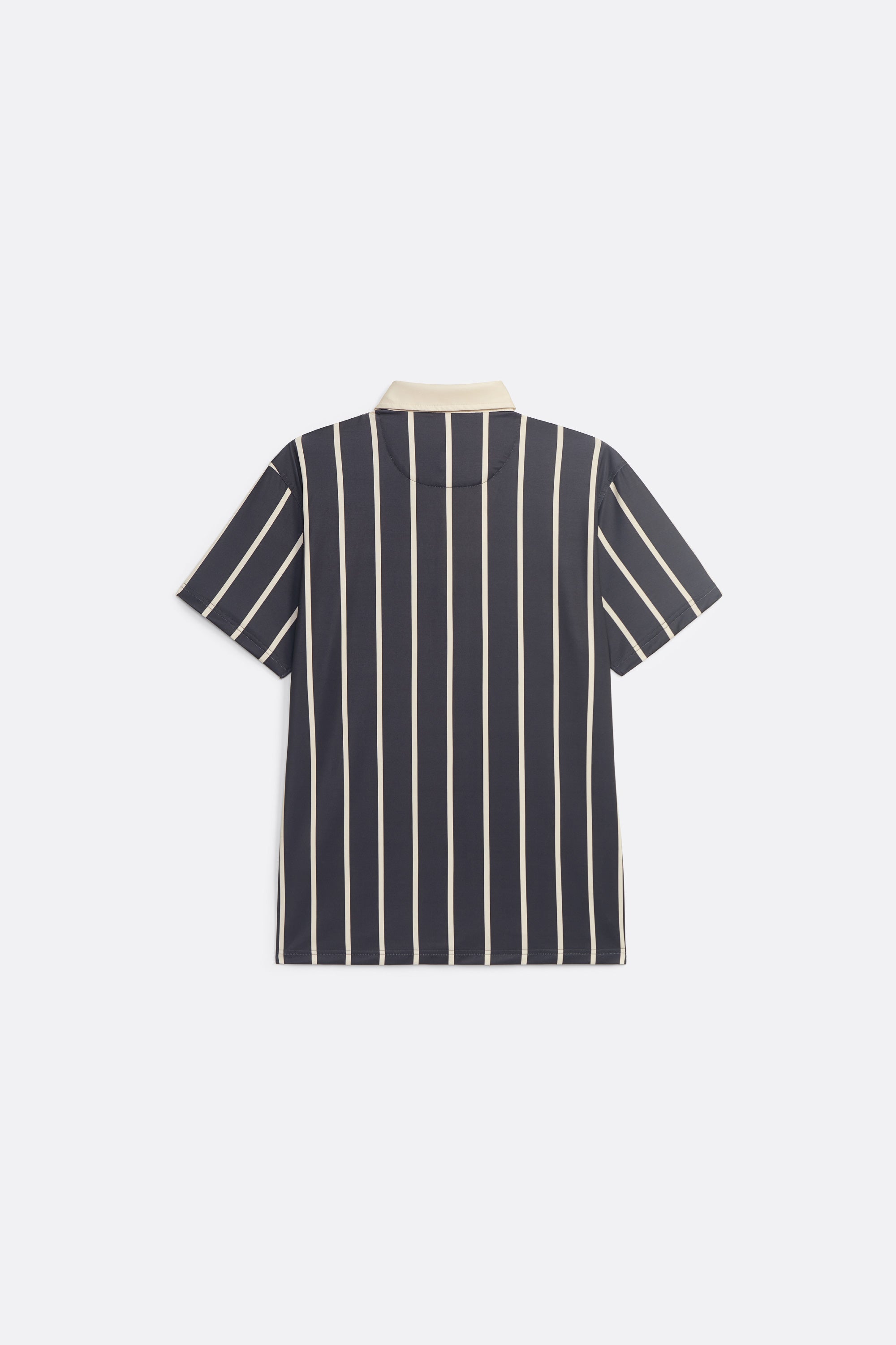 Coastal Striped Polo - Classic Polo Navy - Coup D'État and Matize Golf 