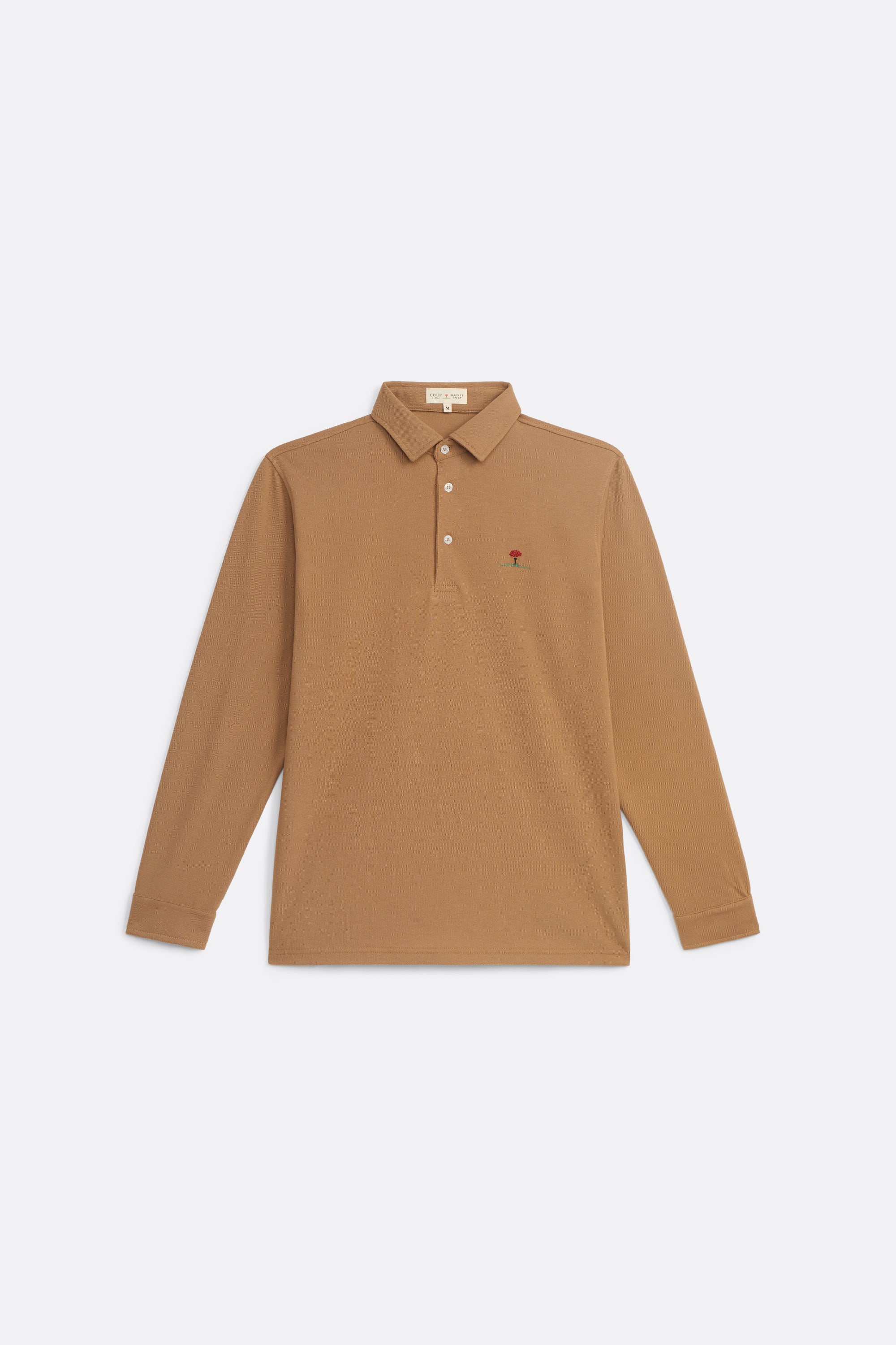 Brown long sleeve polo - Coup D'État and Matize Golf Portugal