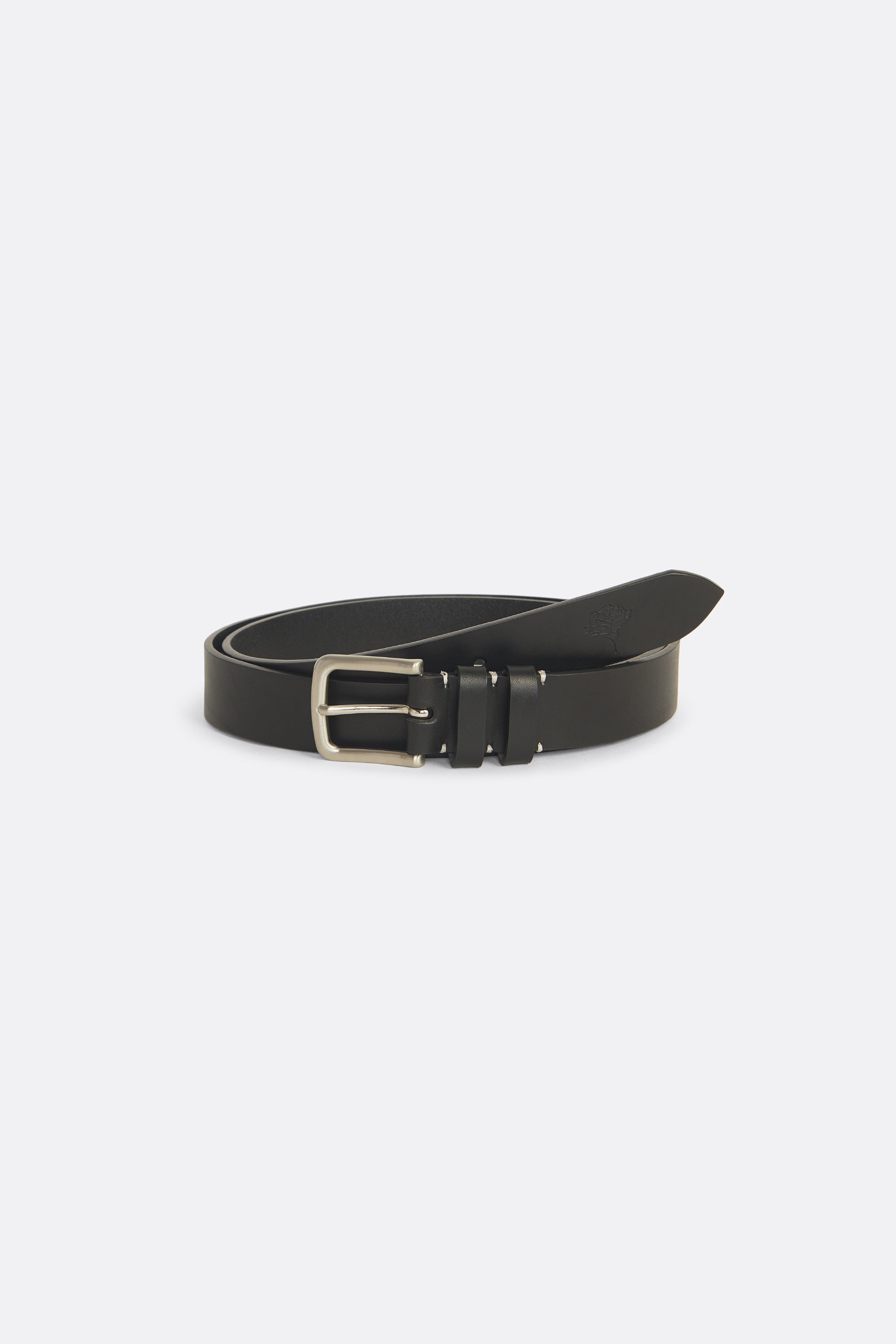Classic Leather Belt in Black - Handcrafted - Coup D'État Portugal
