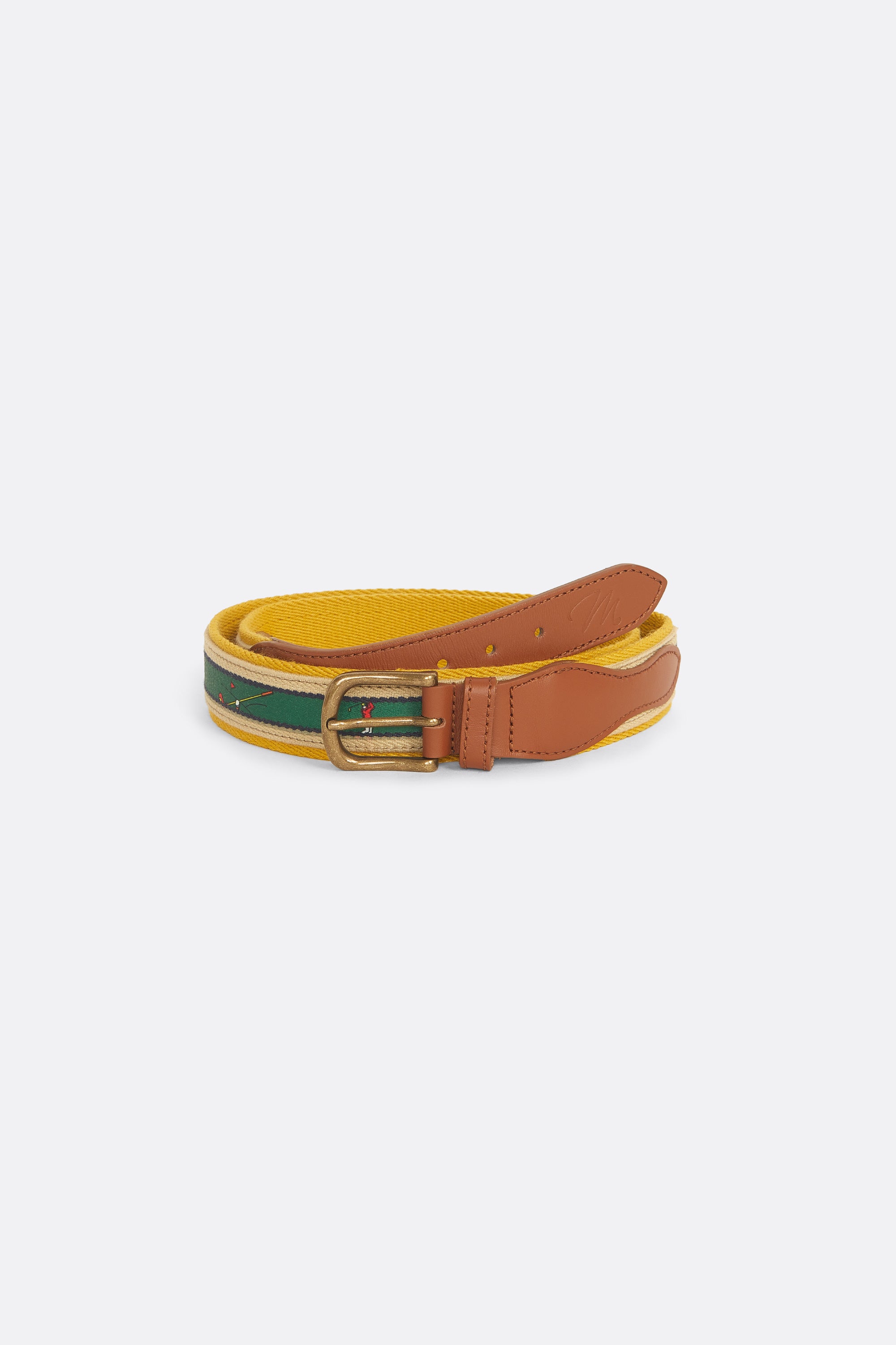 Multicolored Belt - Canva and Leather - Coup D'État and Matize Golf 