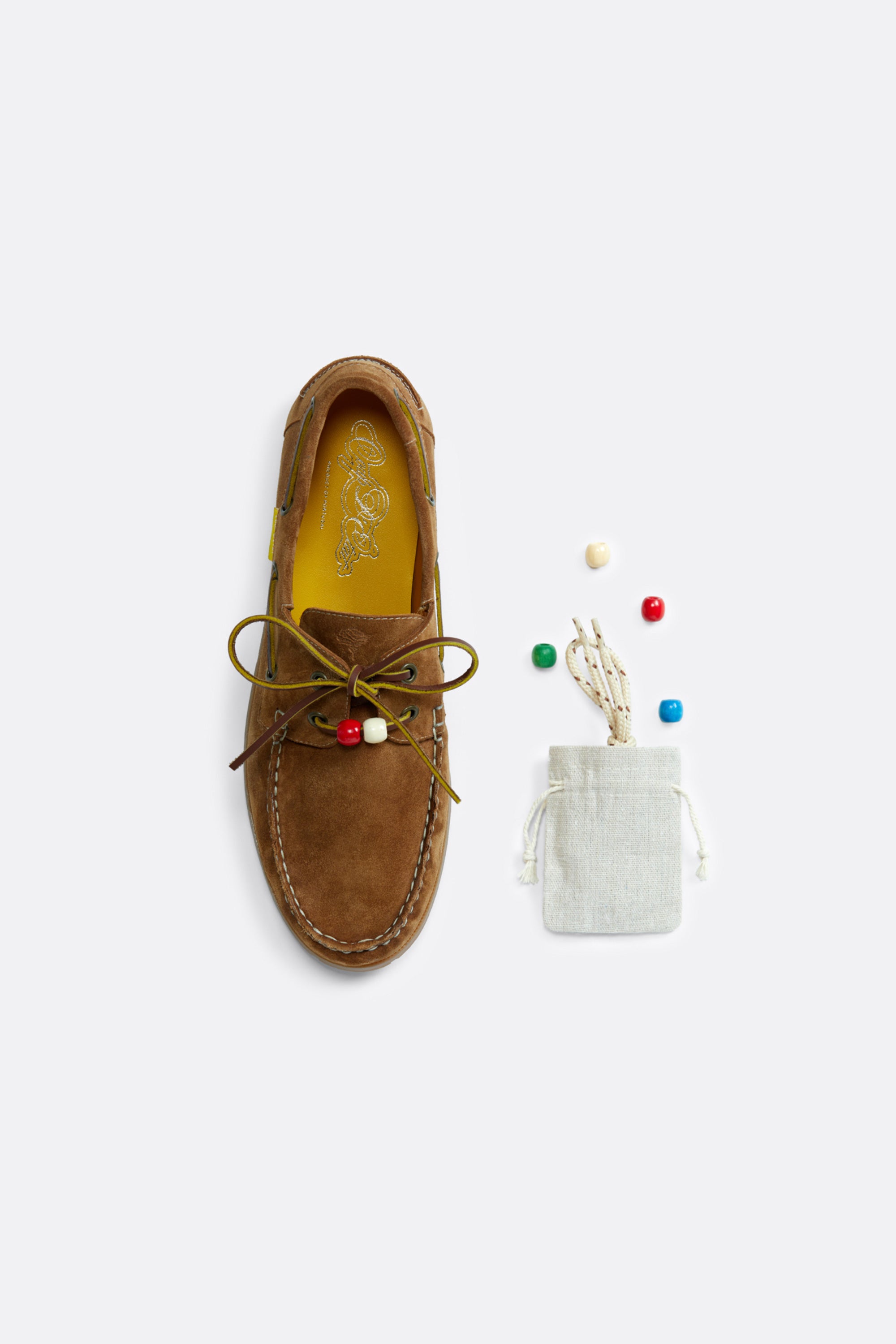 Summer boat shoes in Camel Suede - Handcrafted Leather - Coup D'État Portugal